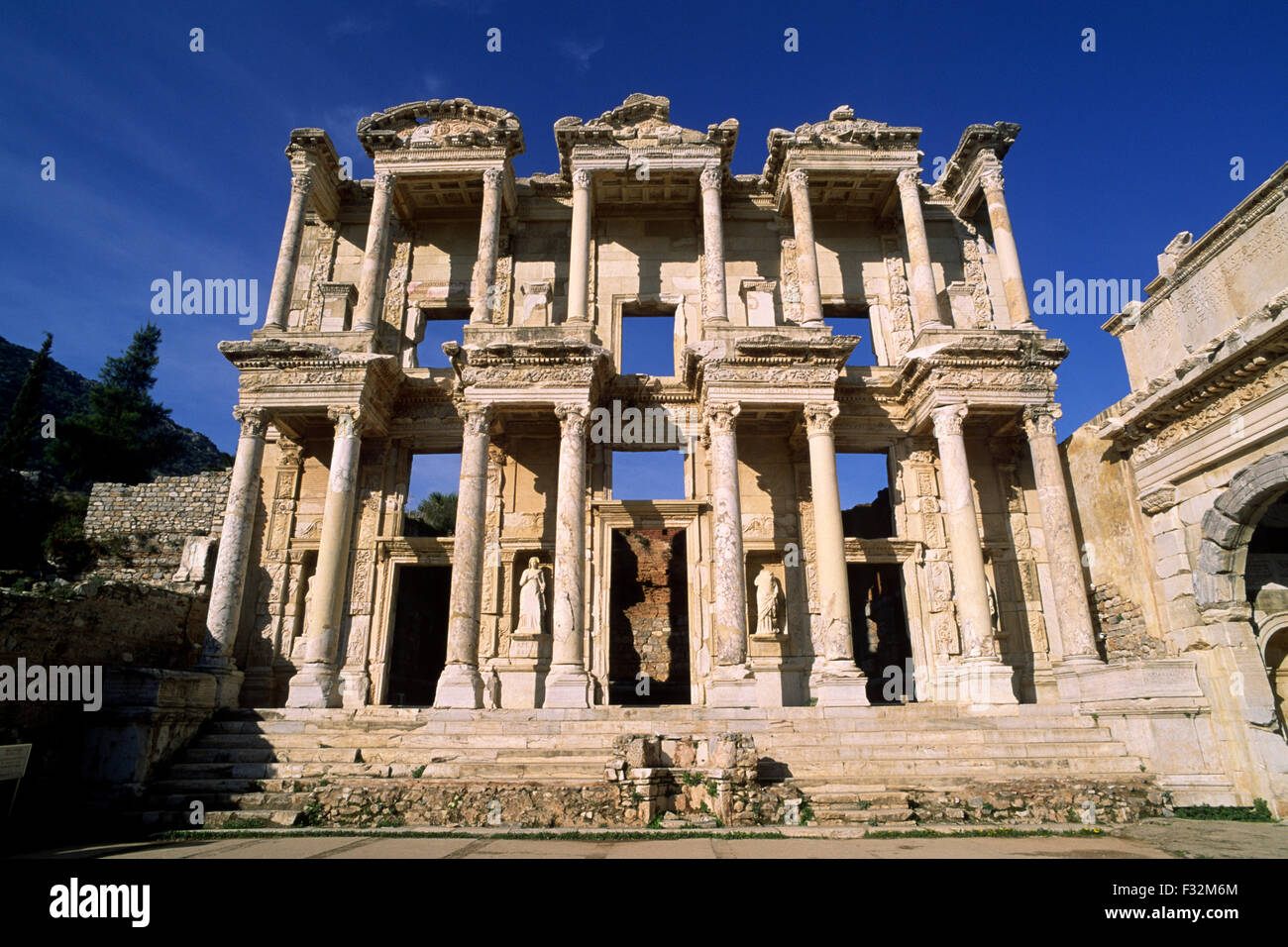 Türkei, Ephesus, Bibliothek von Celsus Stockfoto