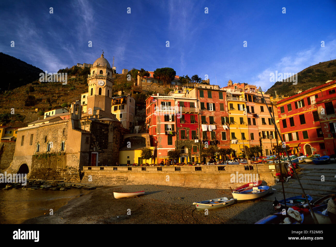 Italien, Ligurien, Cinque Terre, Riviera di Levante, Vernazza Stockfoto