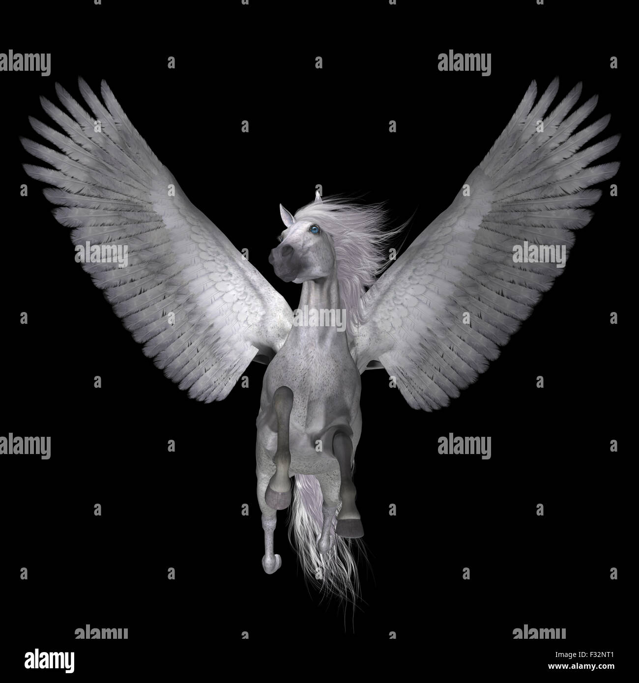 Pegasus ist eine legendäre göttliche geflügelten Hengst und ist die