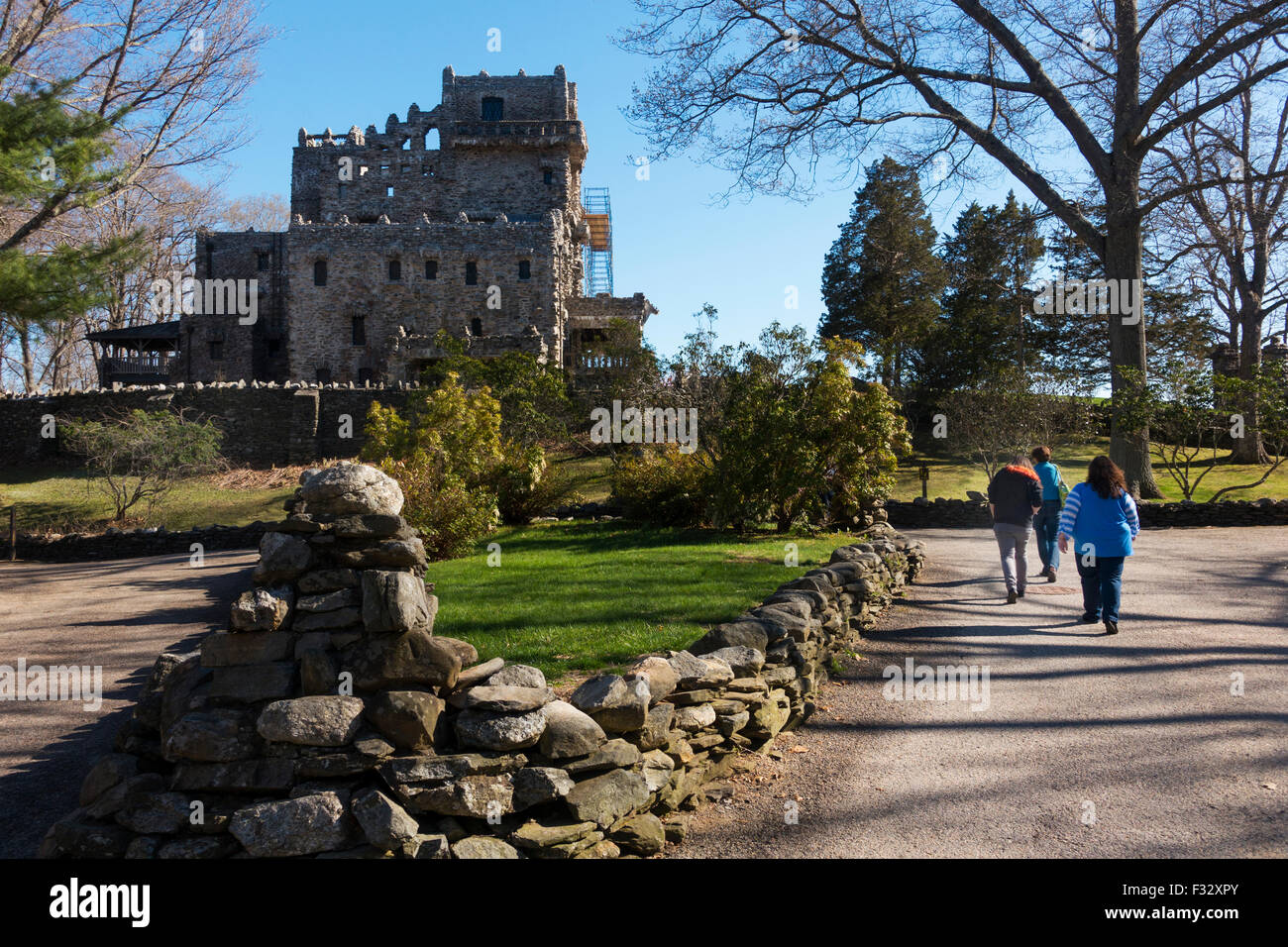 Gillette Burg Staatspark in East Haddam CT Stockfoto