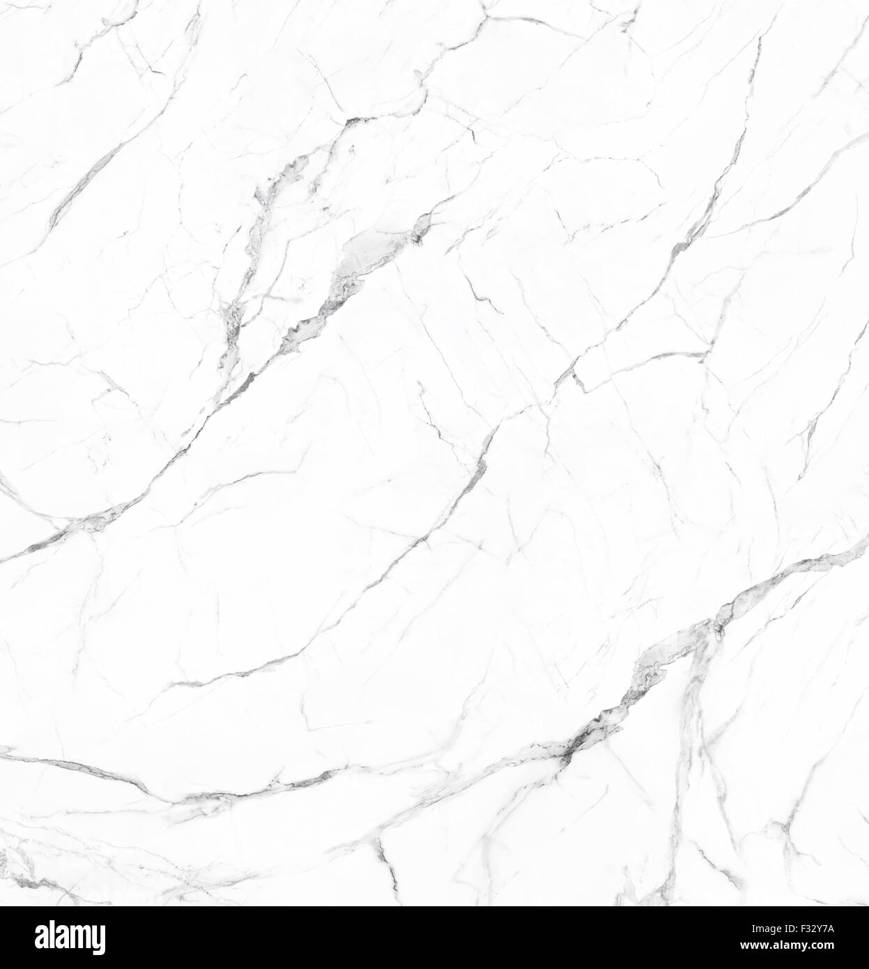 Weißer Marmor mit Adern Naturstein Textur Hintergrund Stockfoto