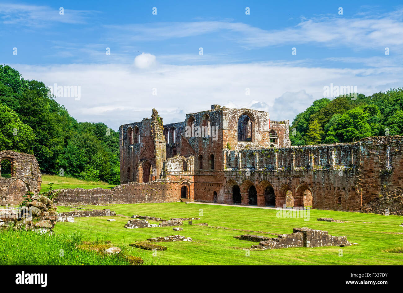 Furness Abbey in Lancaster, England Stockfoto