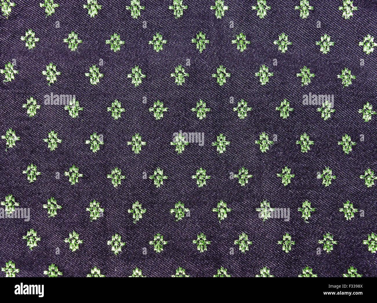 Grüne Blumen Stoff Hintergrund Stockfoto