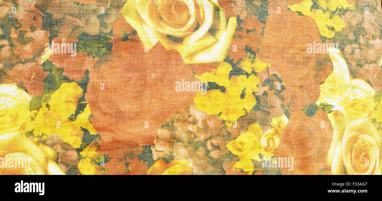 Pastell Blumen Stoff Hintergrund Stockfoto