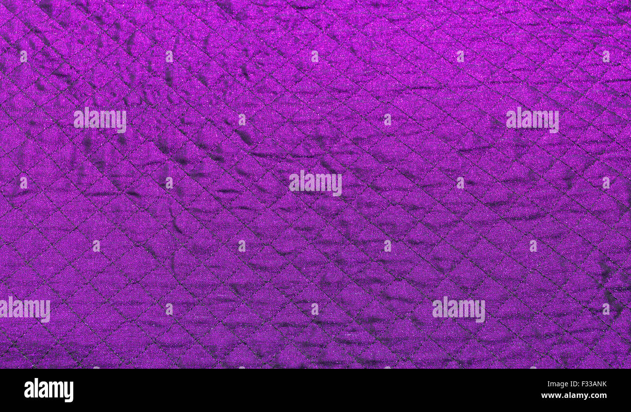 Violette rautenförmigen Stoff Hintergrund Stockfoto