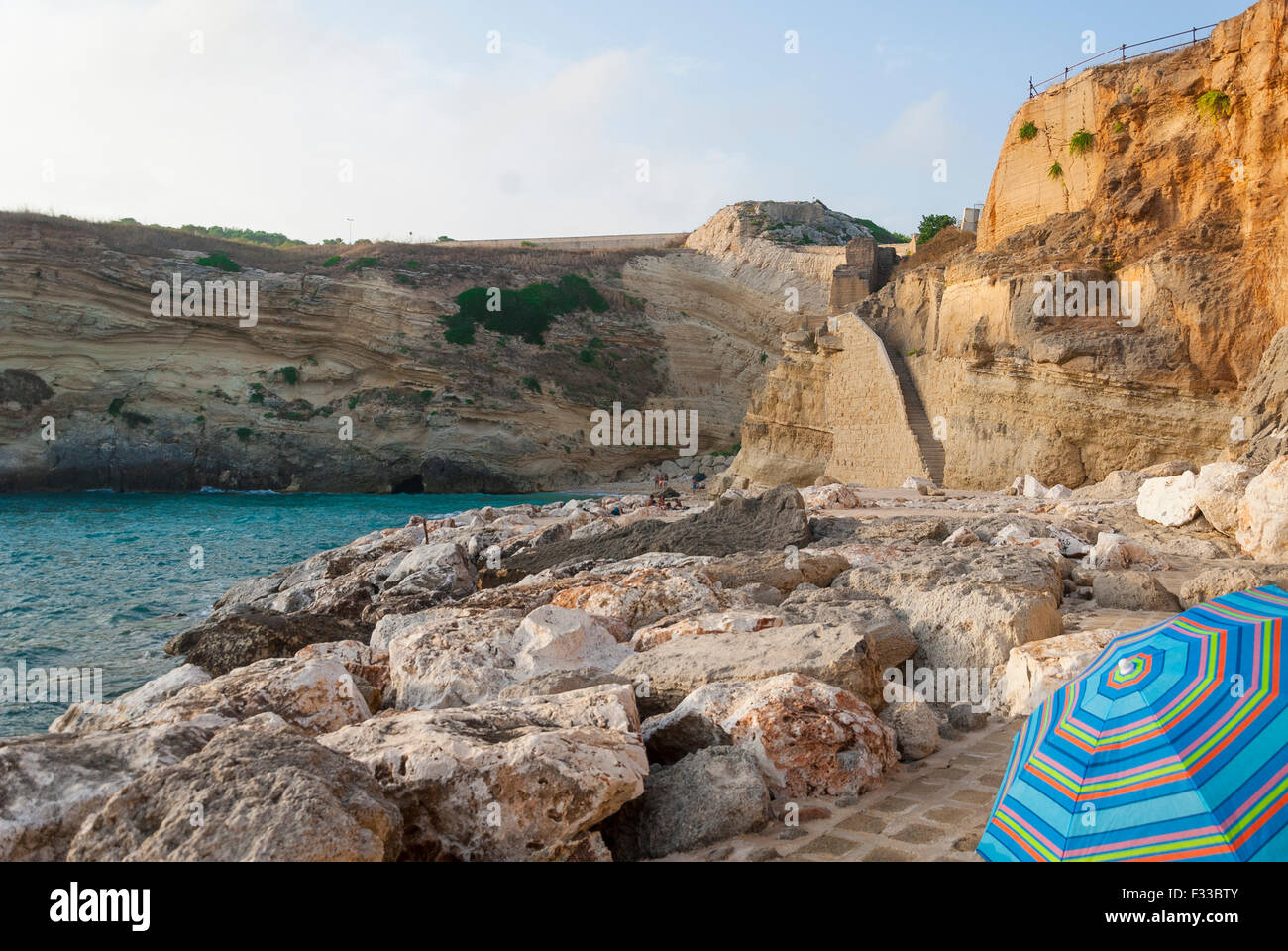 Ansicht von Proto Miggiano in Salento Küste, Apulien, Italien Stockfoto