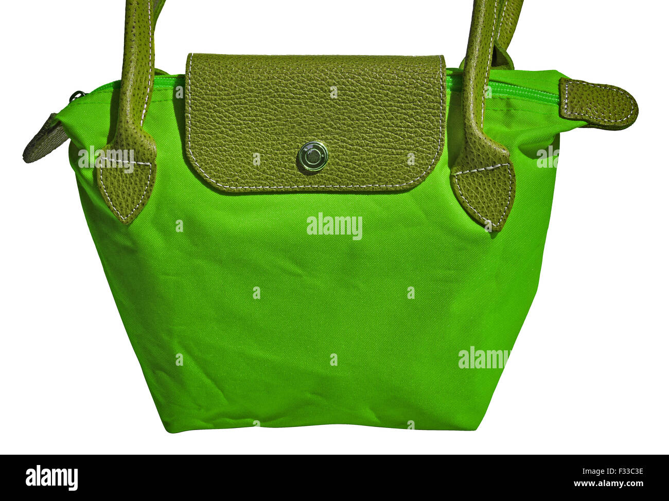 Lime Farbe Damenhandtasche Stockfoto