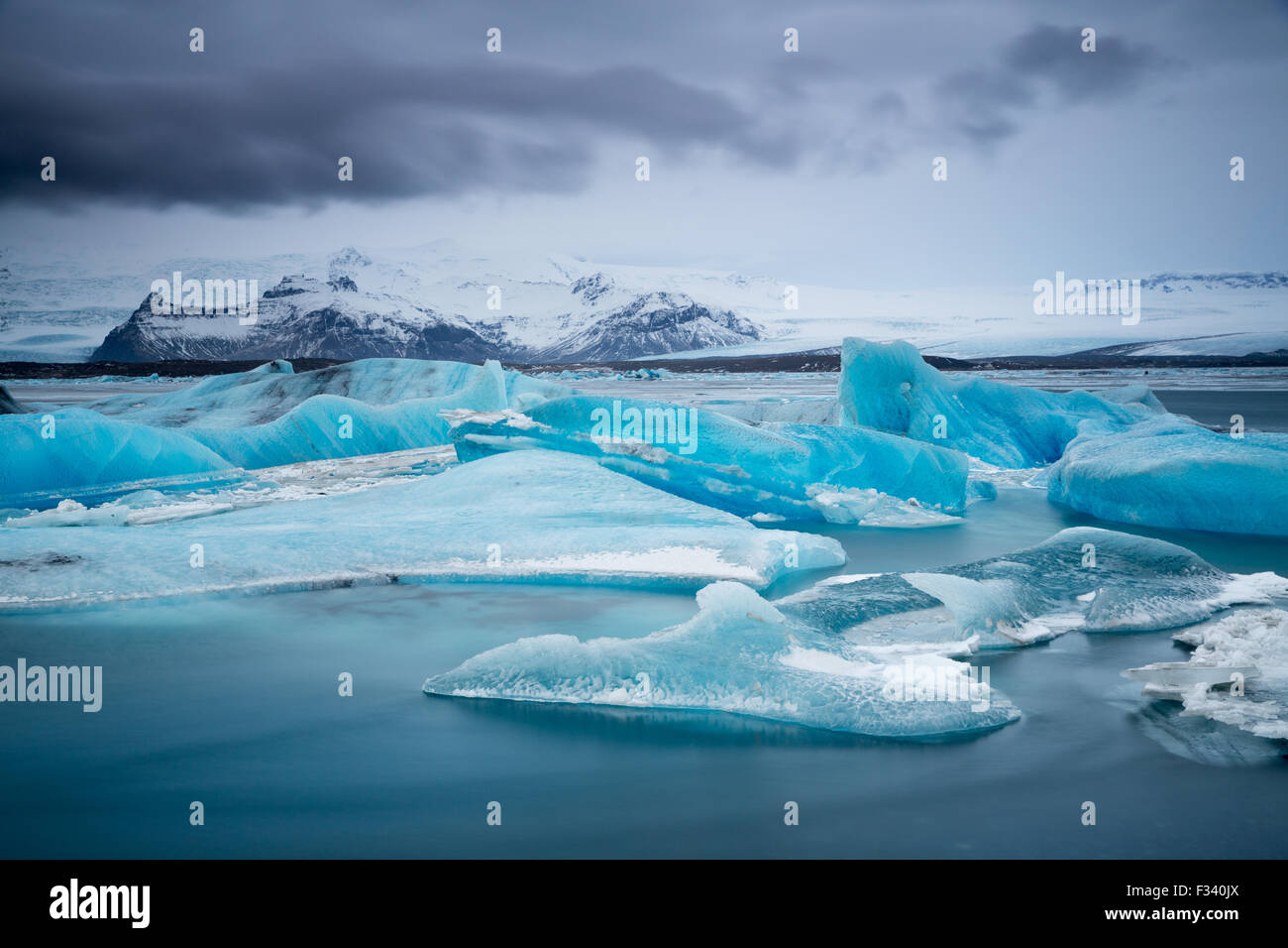 Eis in der Galcial-Lagune am Jökulsárlón, Island Stockfoto