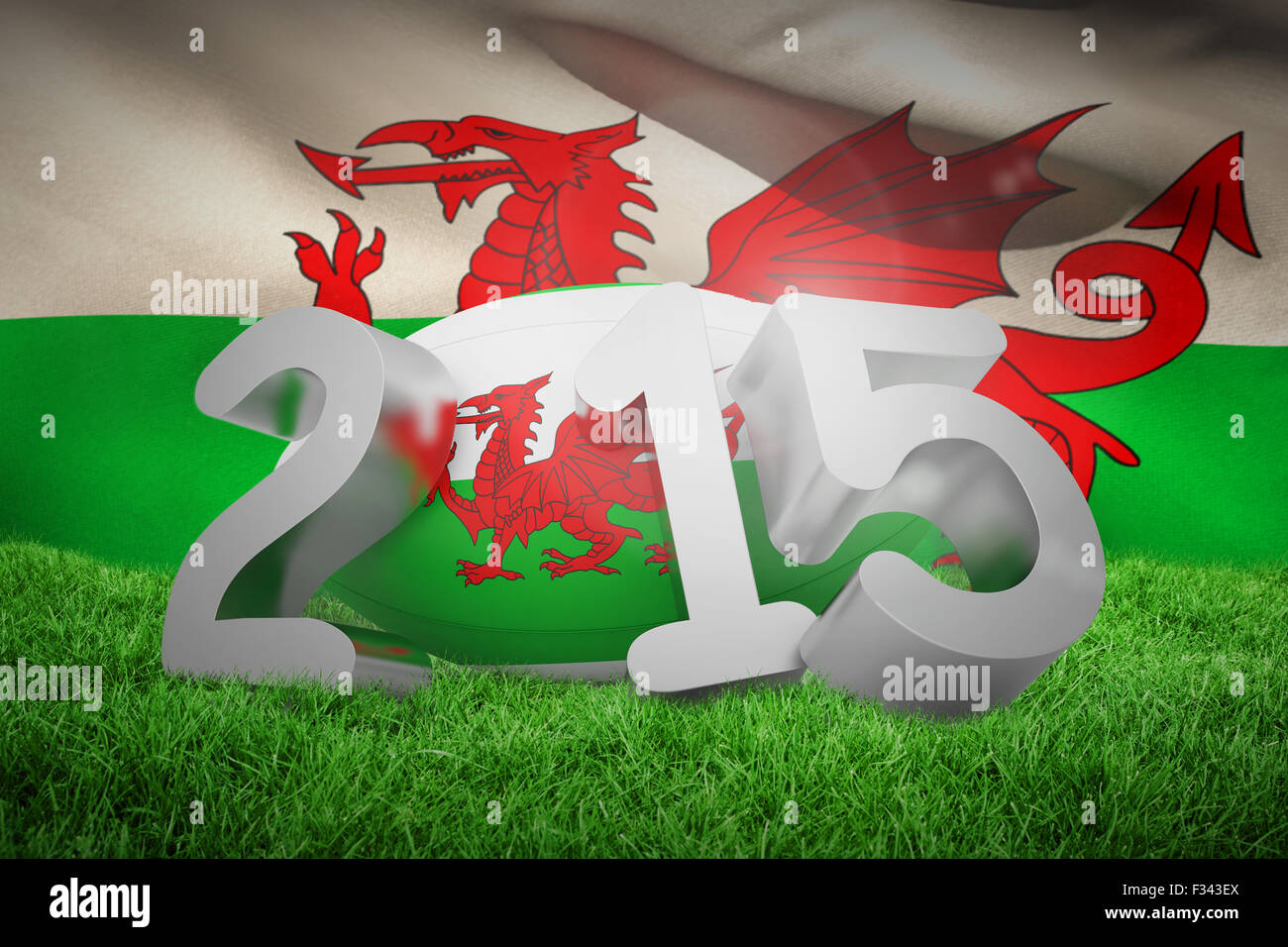 Zusammengesetztes Bild von Wales Rugby 2015 Nachricht Stockfoto