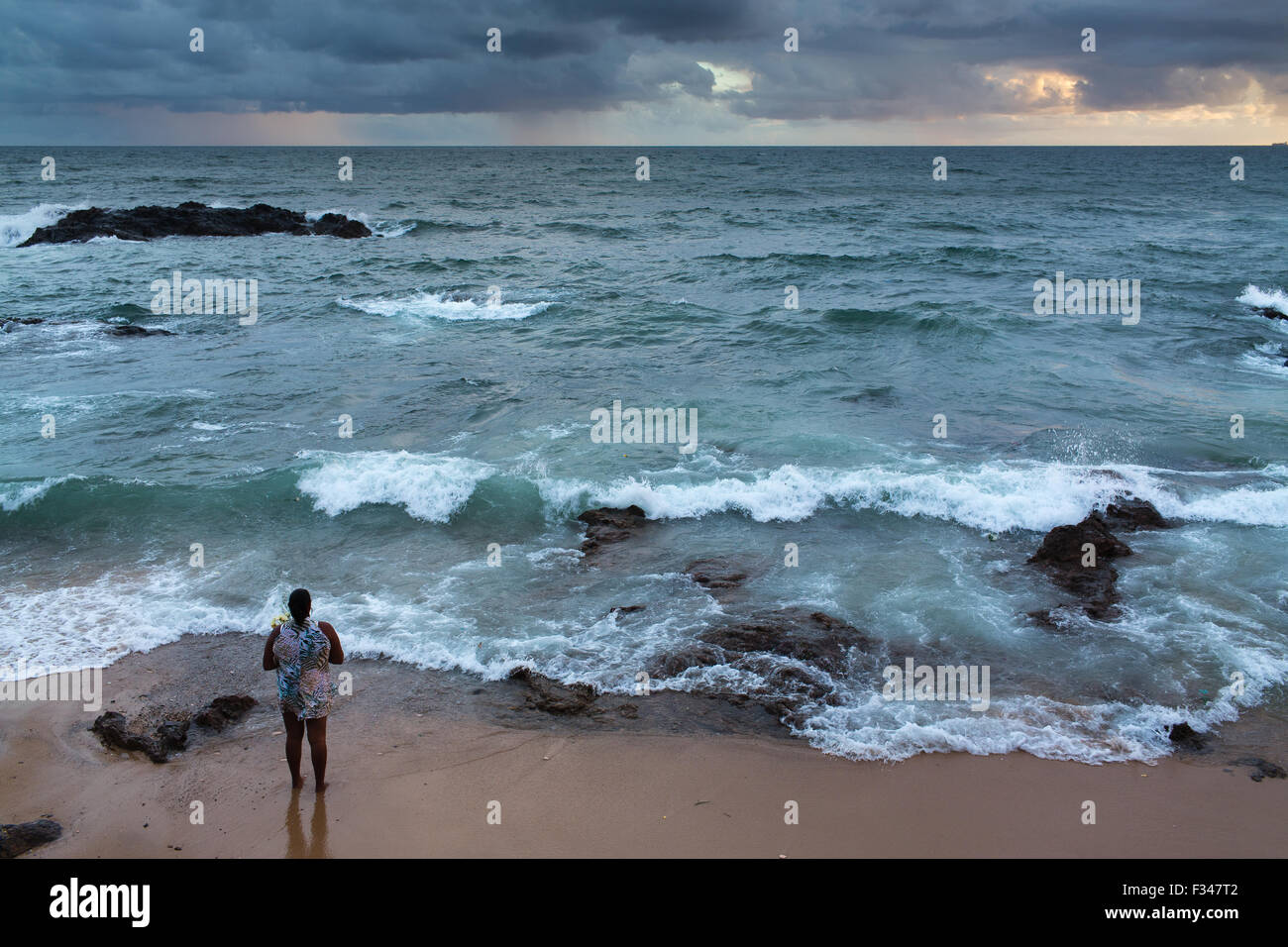 Schlemmen Sie de Yemanja, Salvador da Bahia, Brasilien Stockfoto
