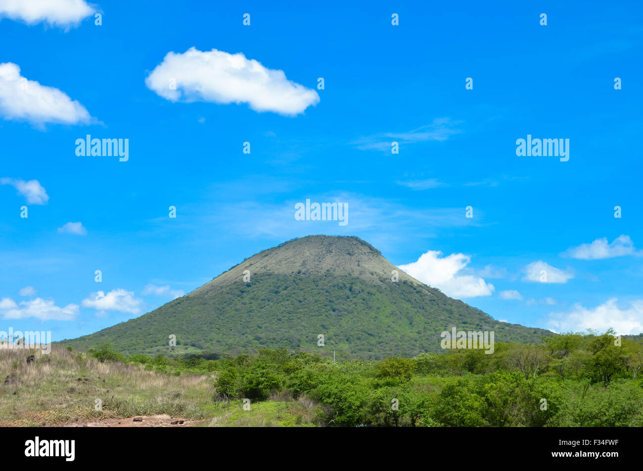 Landschaft von San Jacinto in der Nähe von Vulkan Telica in Nicaragua Stockfoto