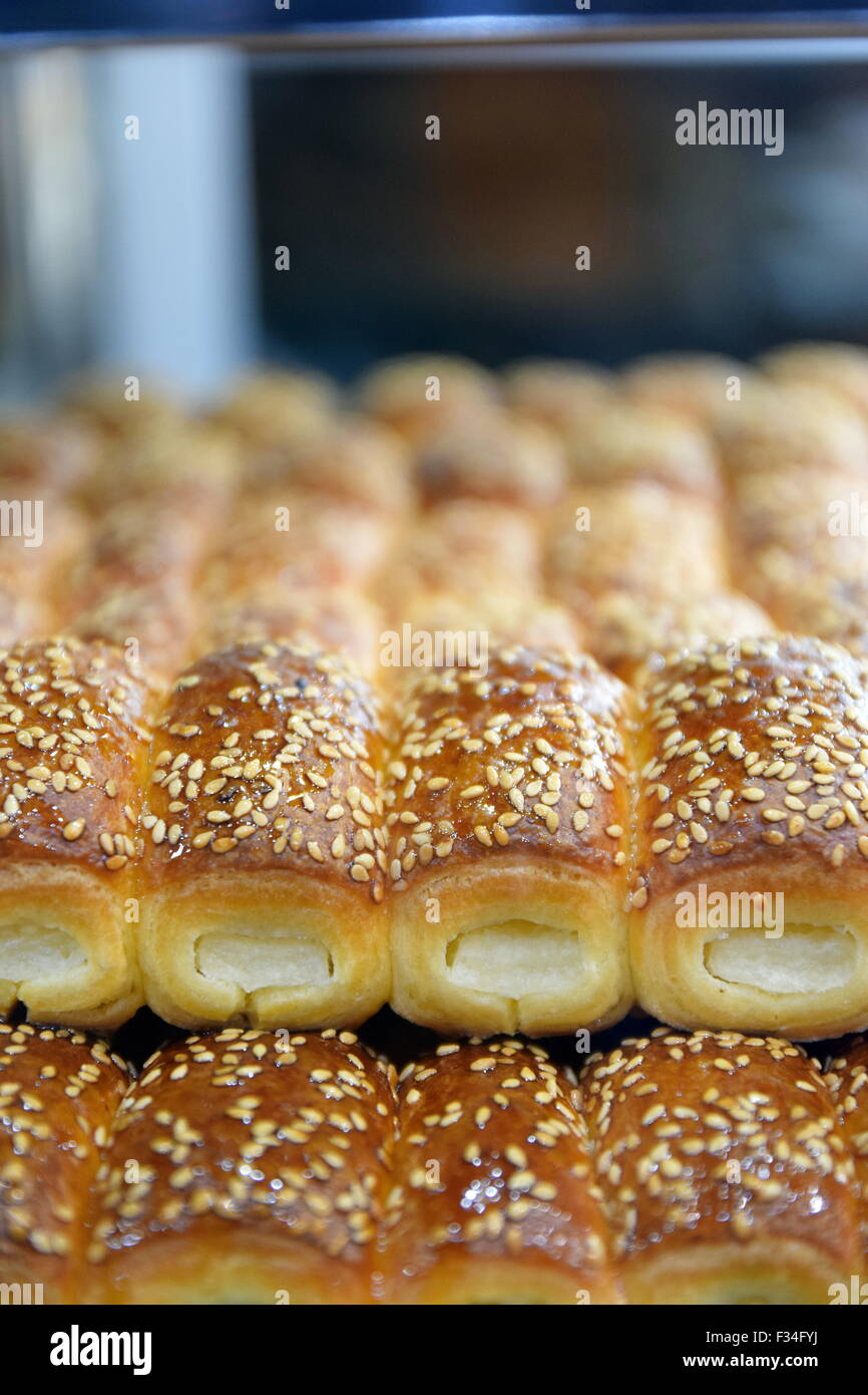 Nahaufnahme Galore Süßigkeiten und Kuchen Stockfoto