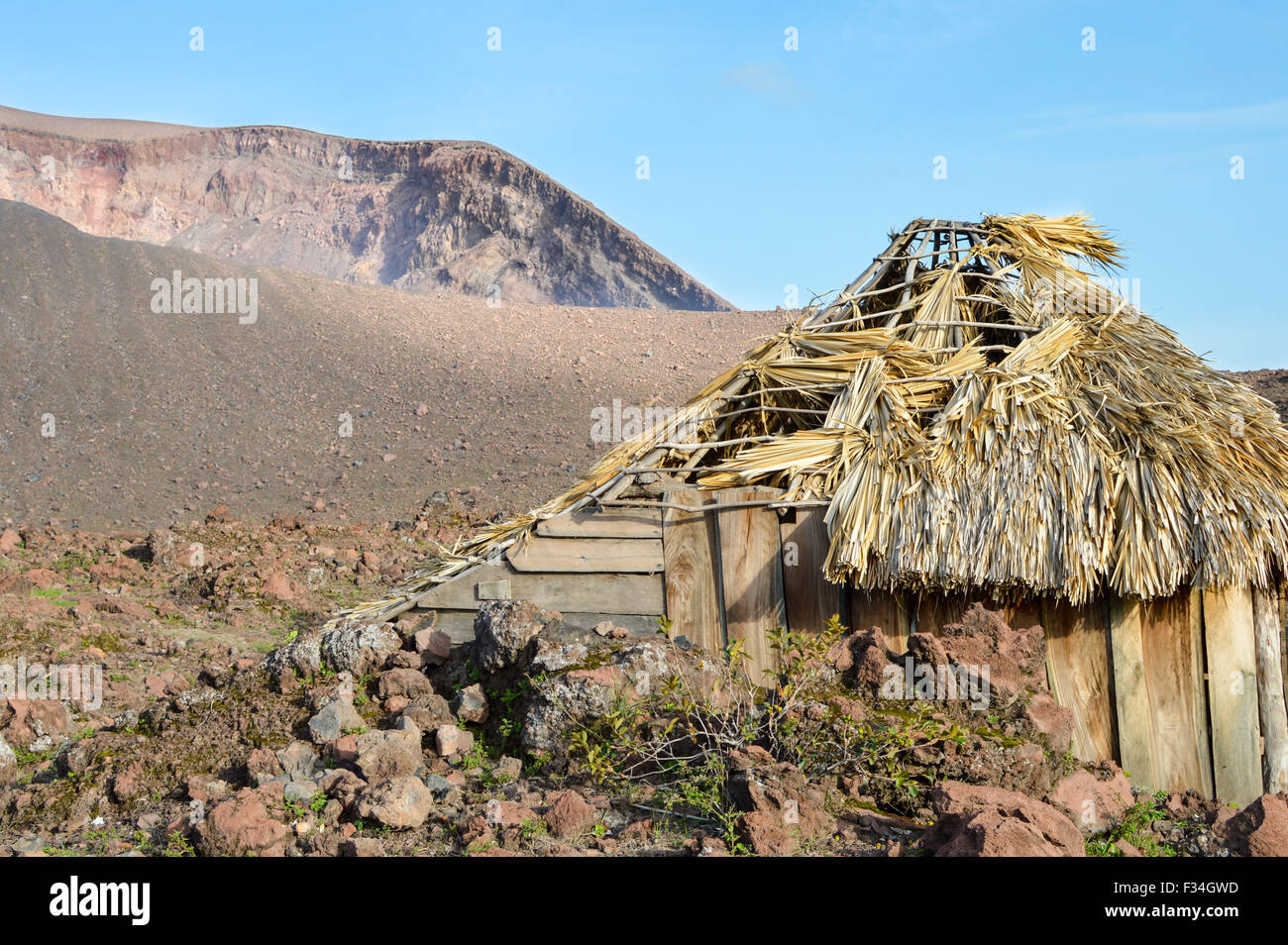 Schönen Krater des Vulkan Telica - einer der aktivsten in Nicaragua, San Jacinto, in der Nähe von Leon Stockfoto