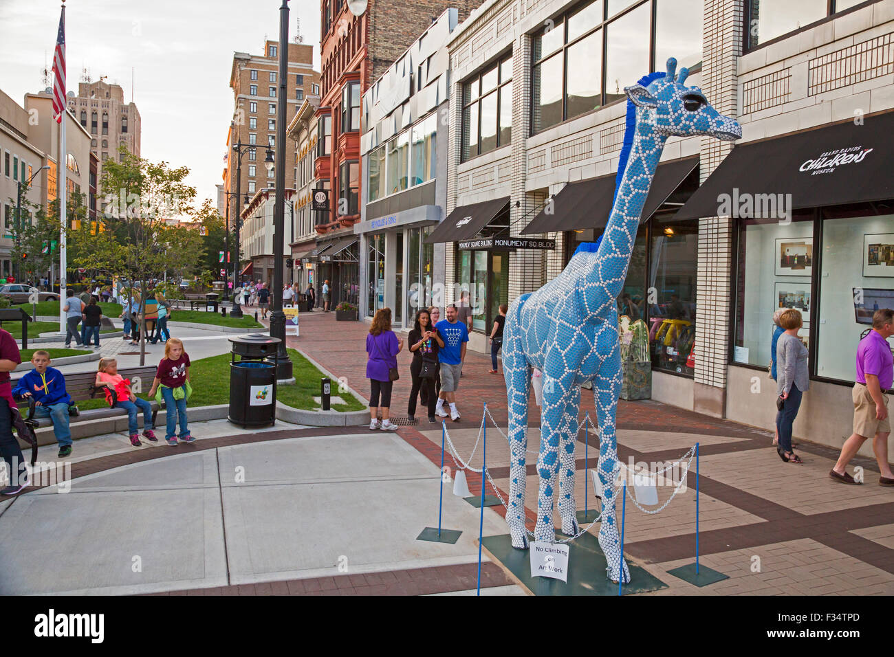 Grand Rapids, Michigan - bietet die jährlich stattfindende Wettbewerb ArtPrize 1550 Kunstwerke an 162 Orten quer durch die Stadt. Stockfoto