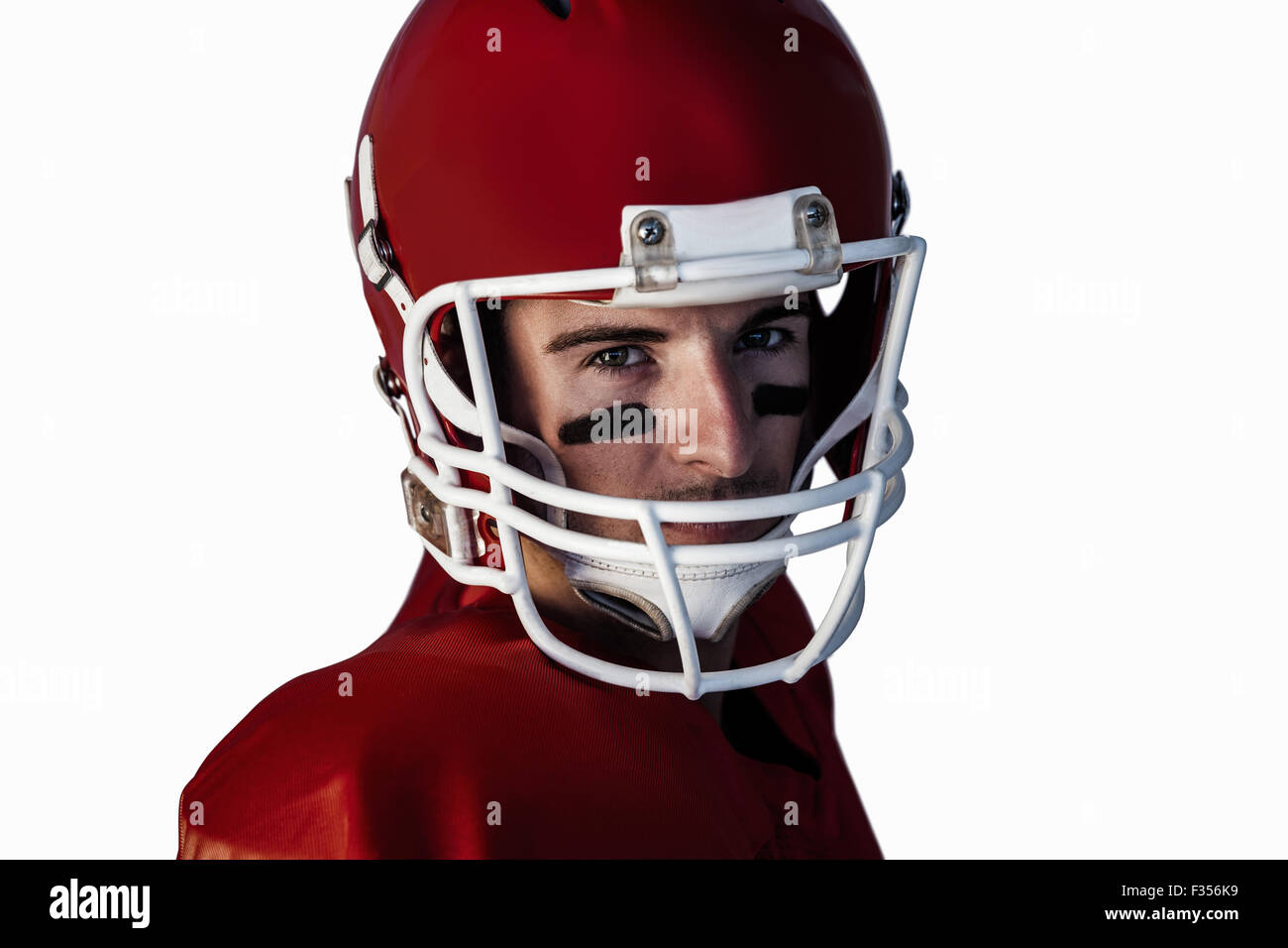 Porträt von Ernst Rugbyspieler Stockfoto