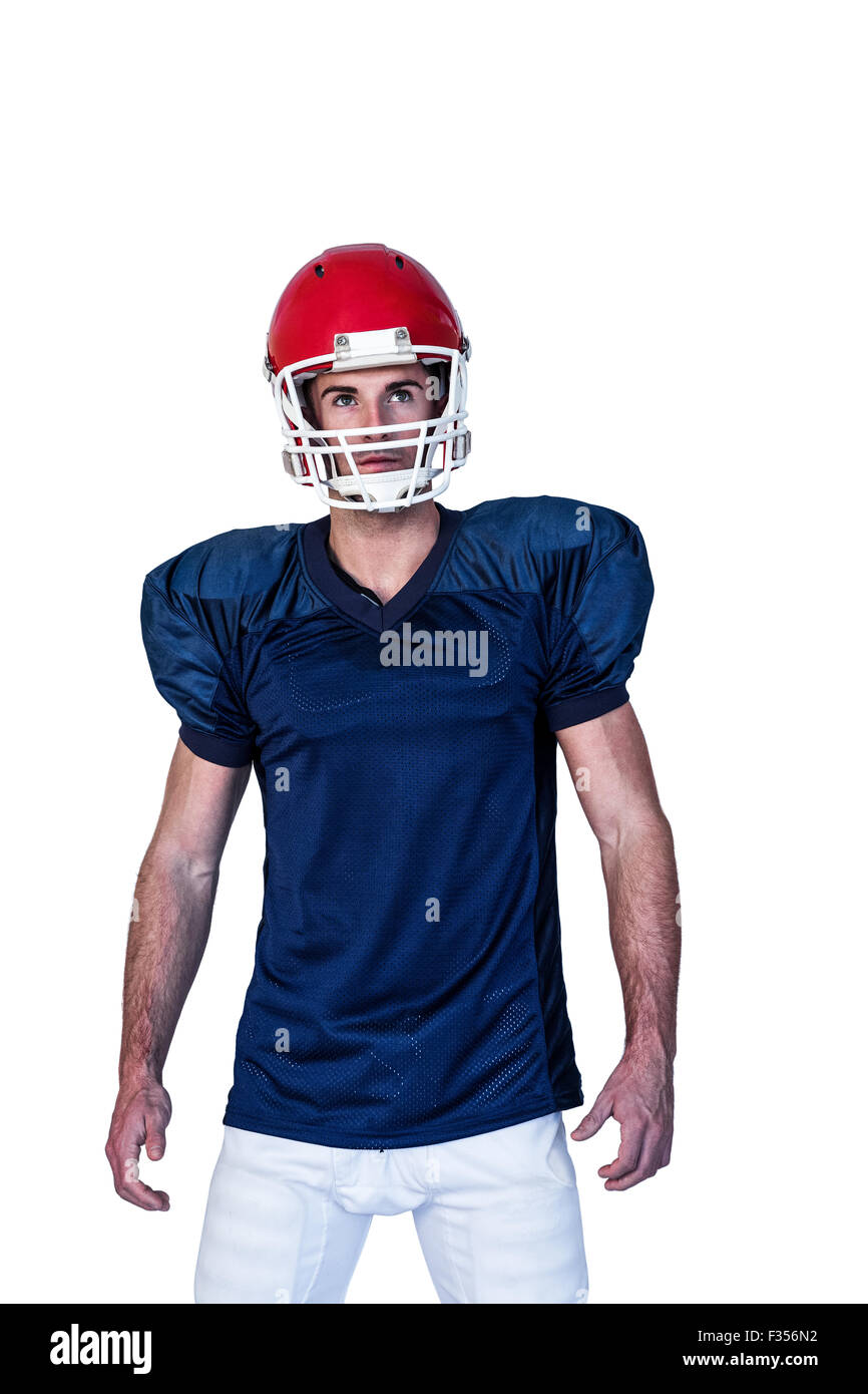 Fokussierte Rugbyspieler nachschlagen Stockfoto