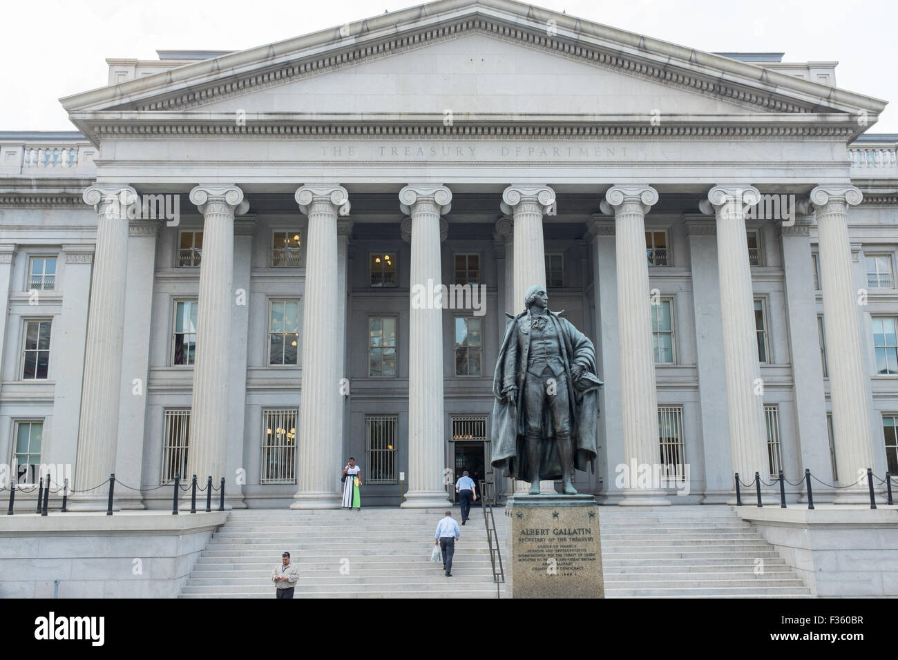 Das Finanzministerium Gebäude in Washington DC Stockfoto