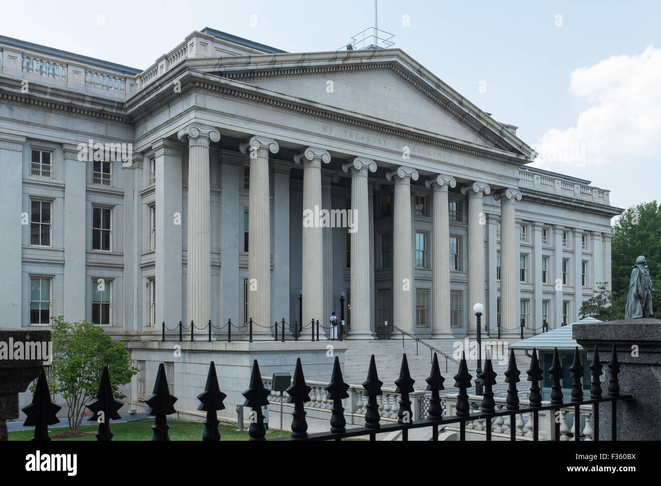 Das Finanzministerium Gebäude in Washington DC Stockfoto