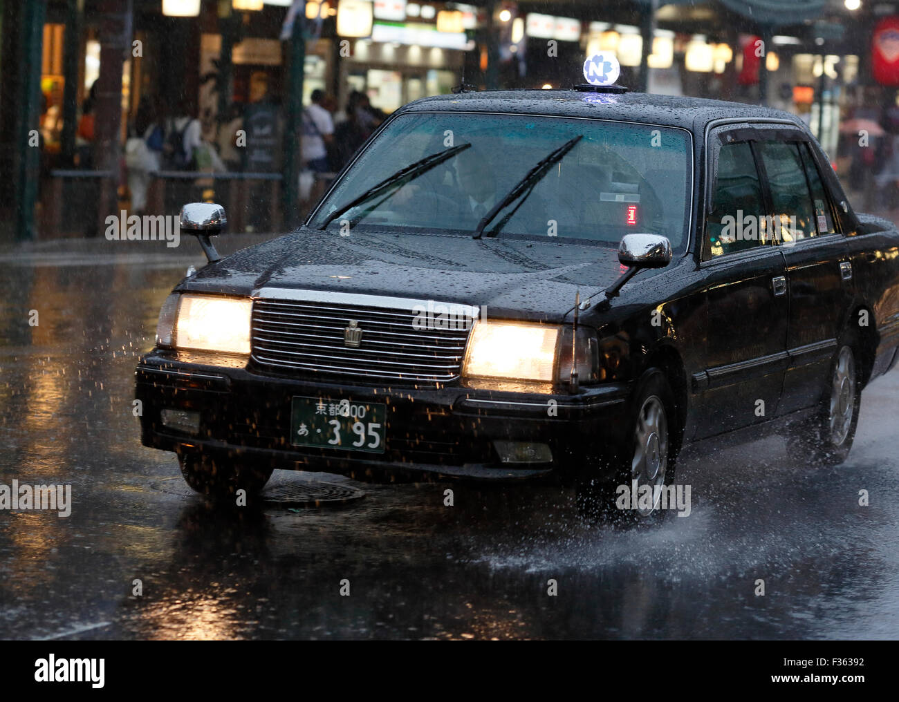Kyoto-Taxi Stockfoto