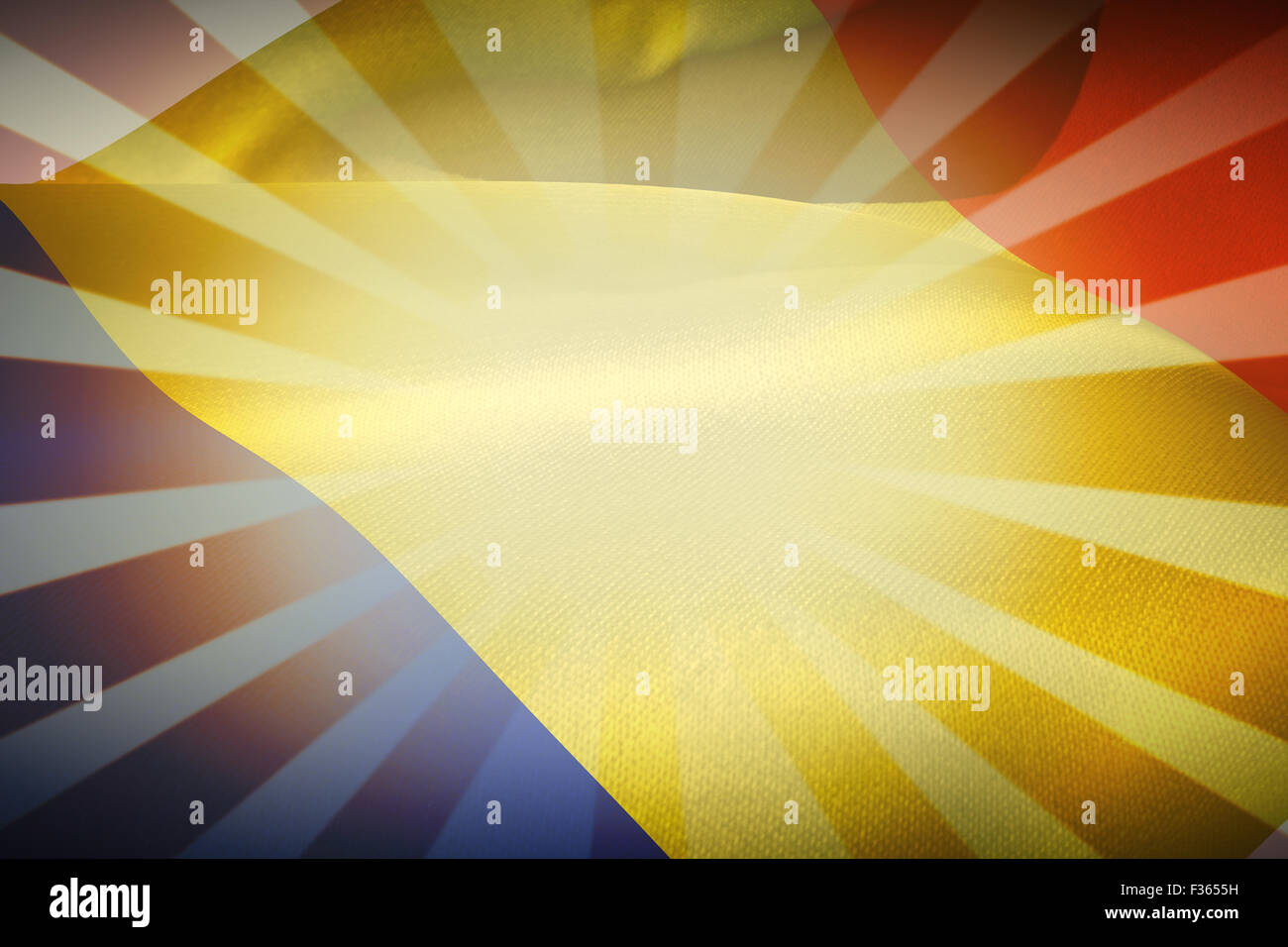 Zusammengesetztes Bild beschnitten rumänische Flagge Stockfoto