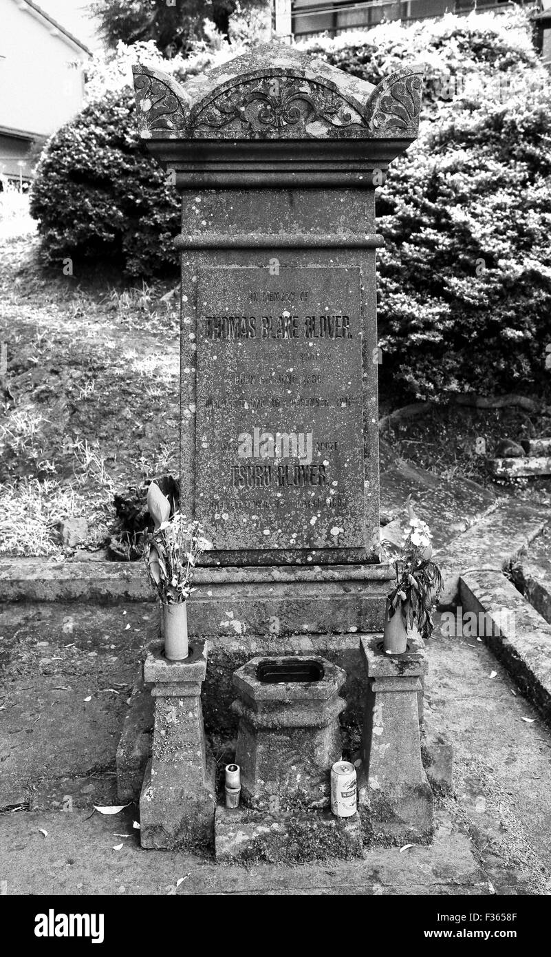 Nagasaki Sakamoto International Friedhof Stockfoto