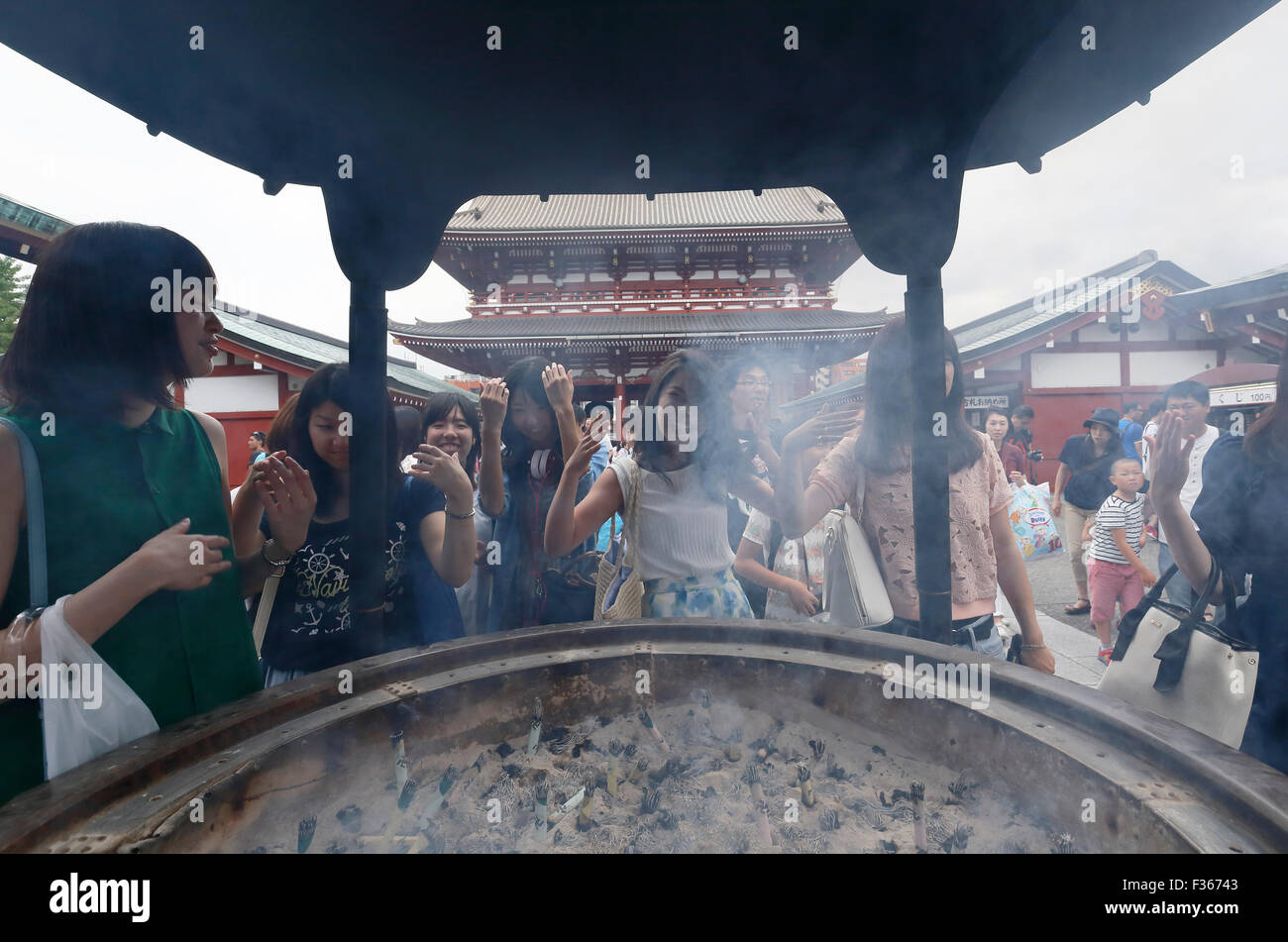 Tokyo Asakusa Schrein Stockfoto