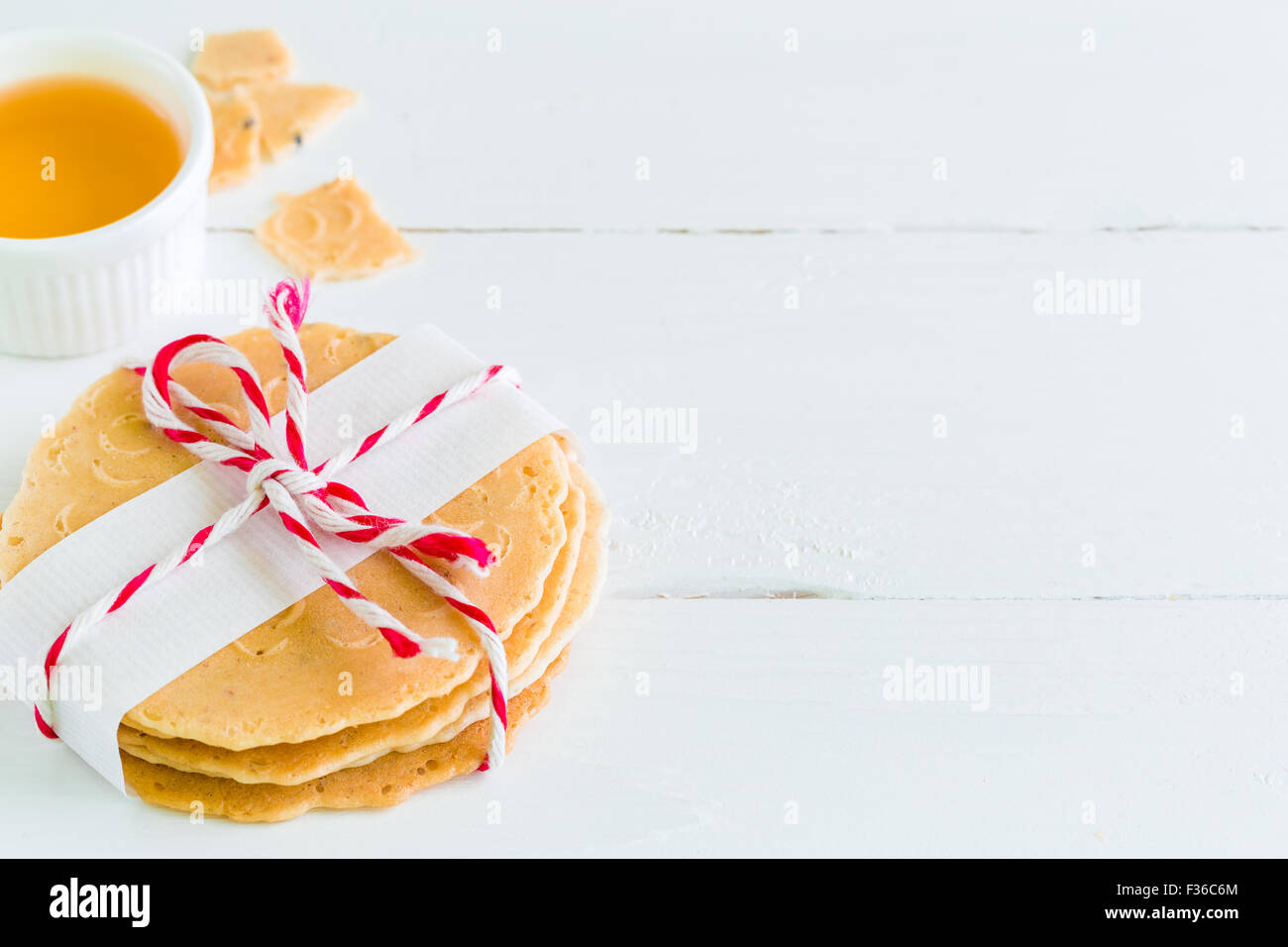 Thai Cracker oder Snack für das Essen mit heißem Tee. Stockfoto