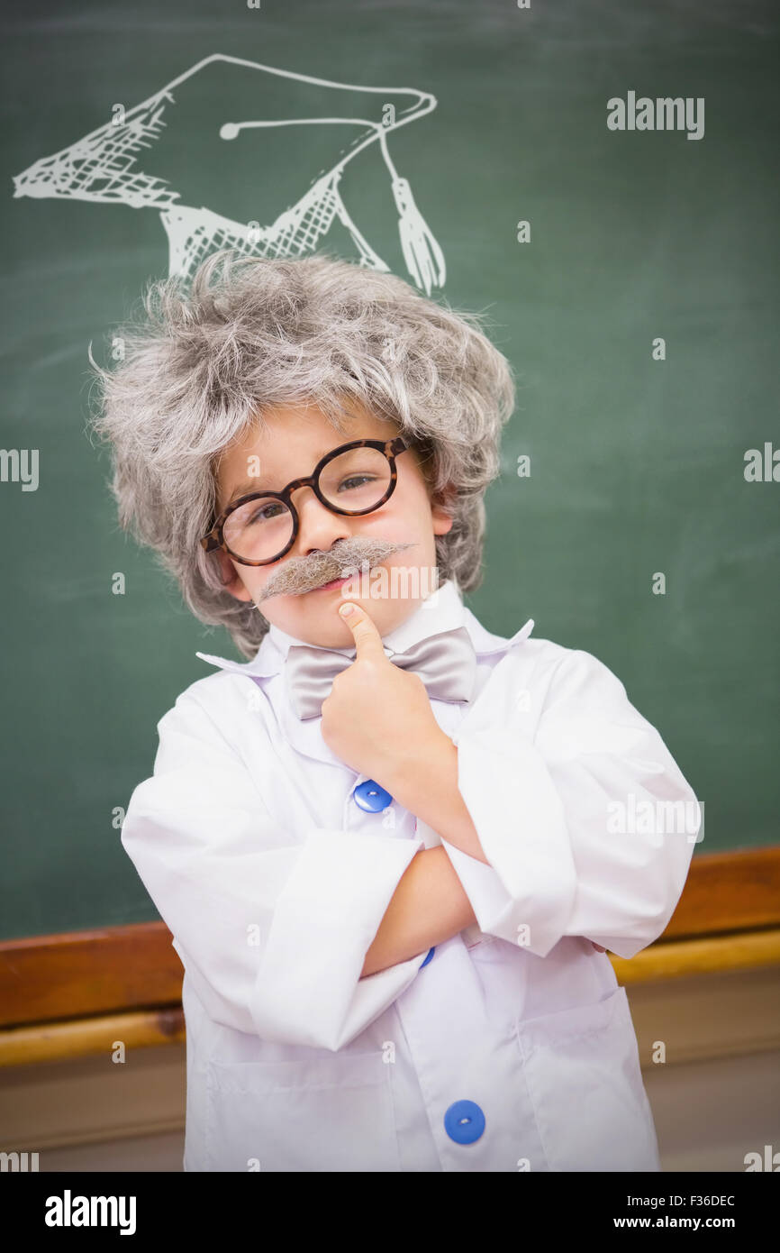 Zusammengesetztes Bild der Graduierung Hut Vektor Stockfoto