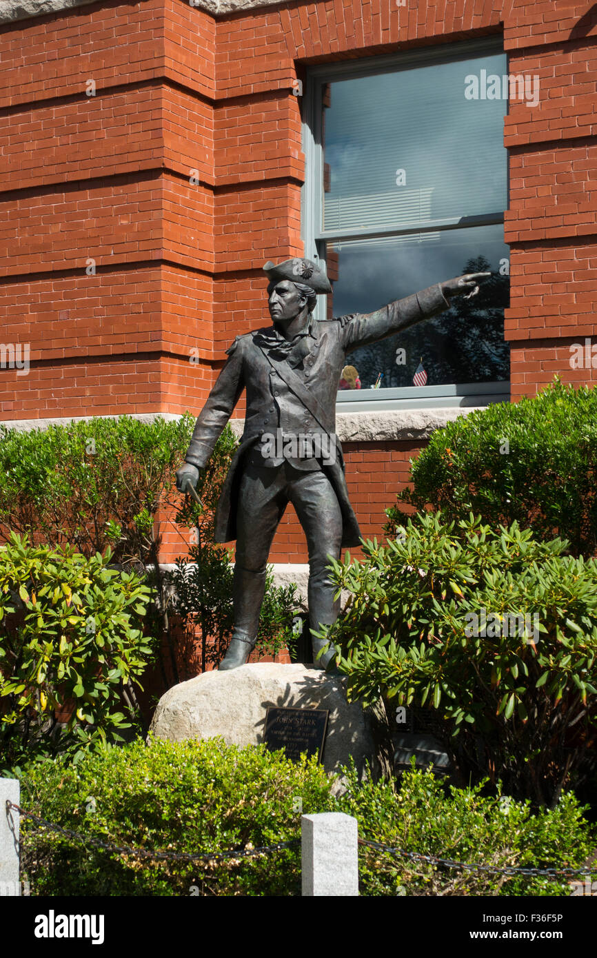 John Stark Statue Manchester NH New Hampshire Stockfoto