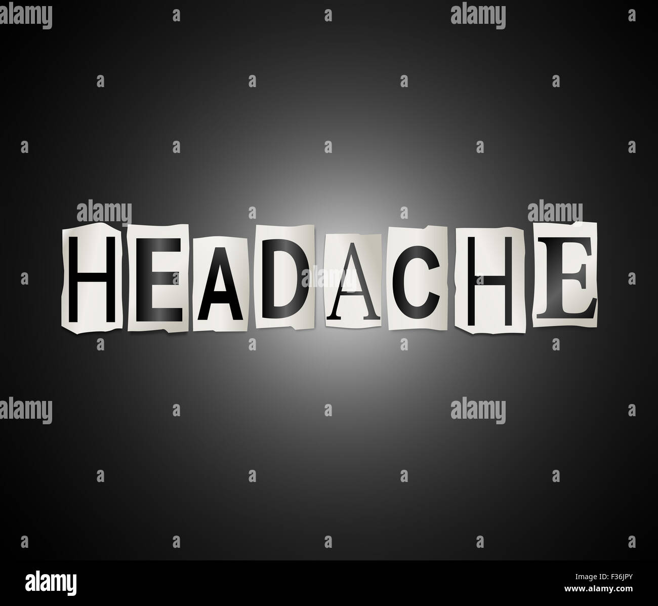 Kopfschmerzen. Stockfoto