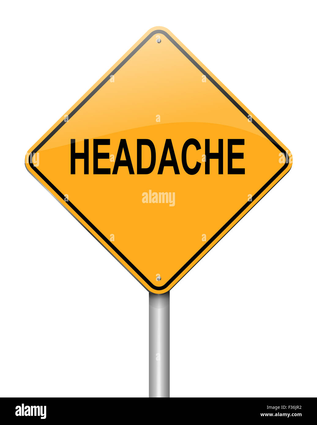 Kopfschmerzen-Konzept. Stockfoto