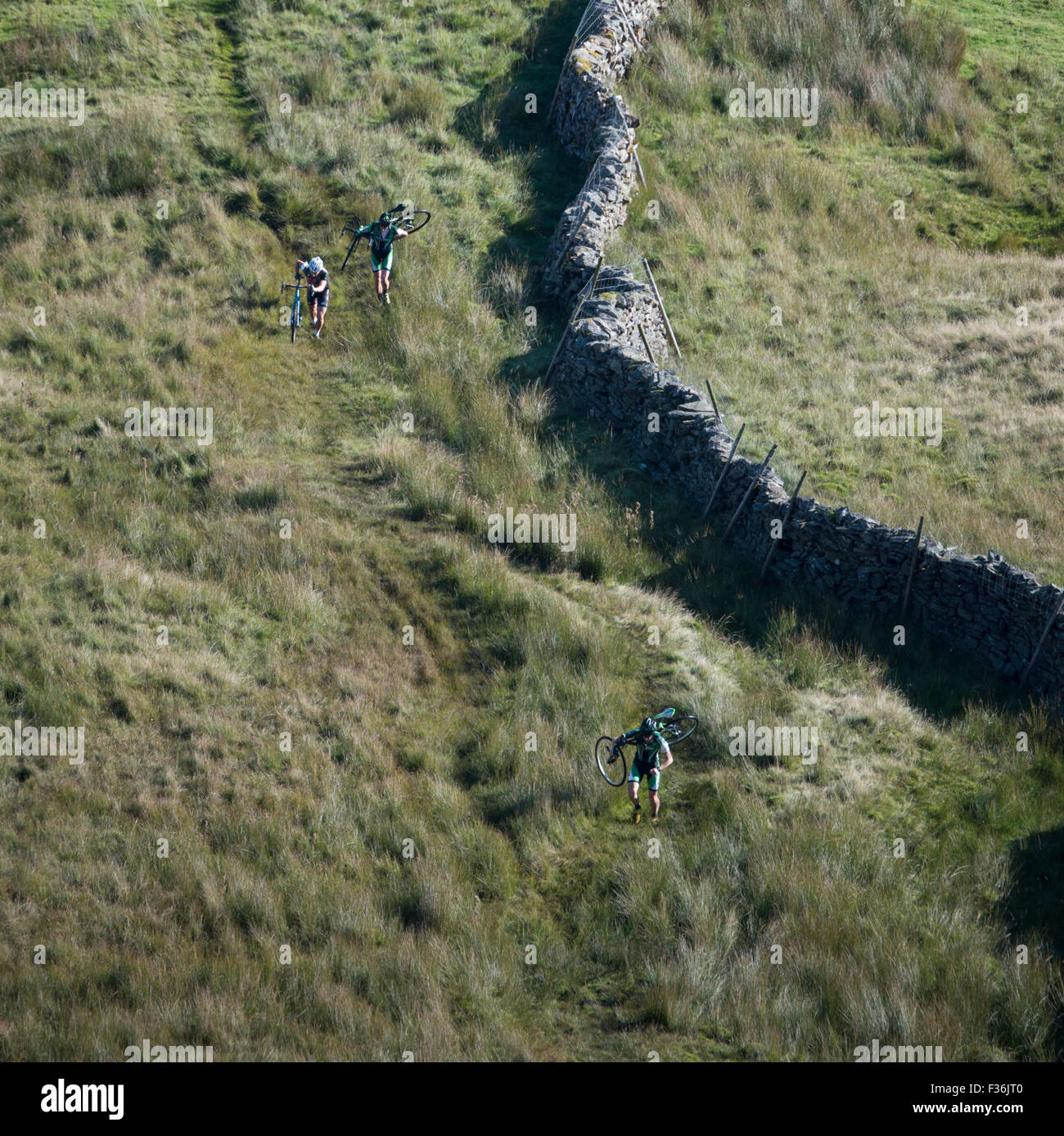 Drei Zinnen Cyclocross 2015, Yorkshire Dales, UK. Stockfoto