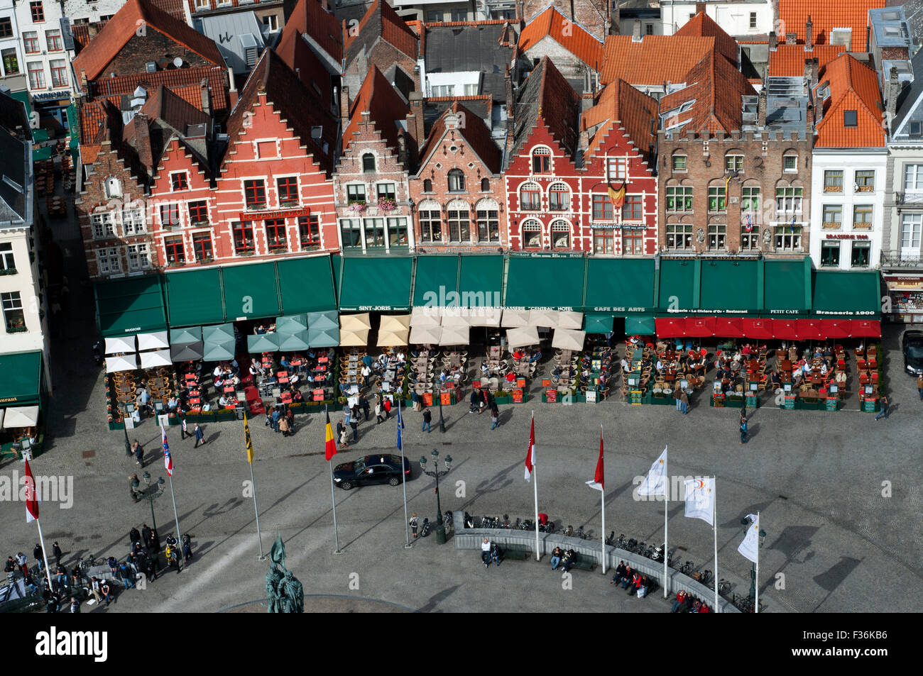 Belgium flanders bruges row houses Fotos und Bildmaterial in hoher