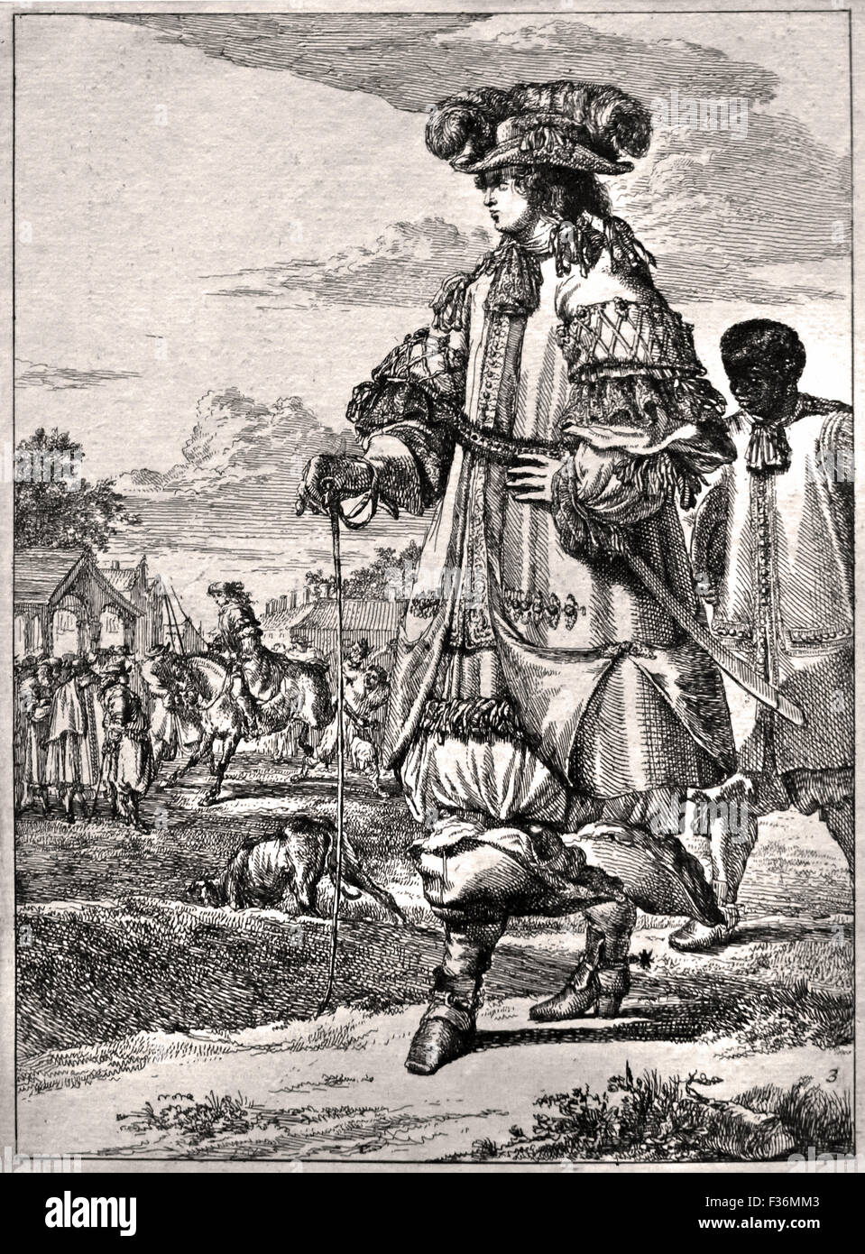 Zahlen ein la mode 1670-1685 Romeyn de Hooghe 1645-1708 Niederlande Niederlande Stockfoto