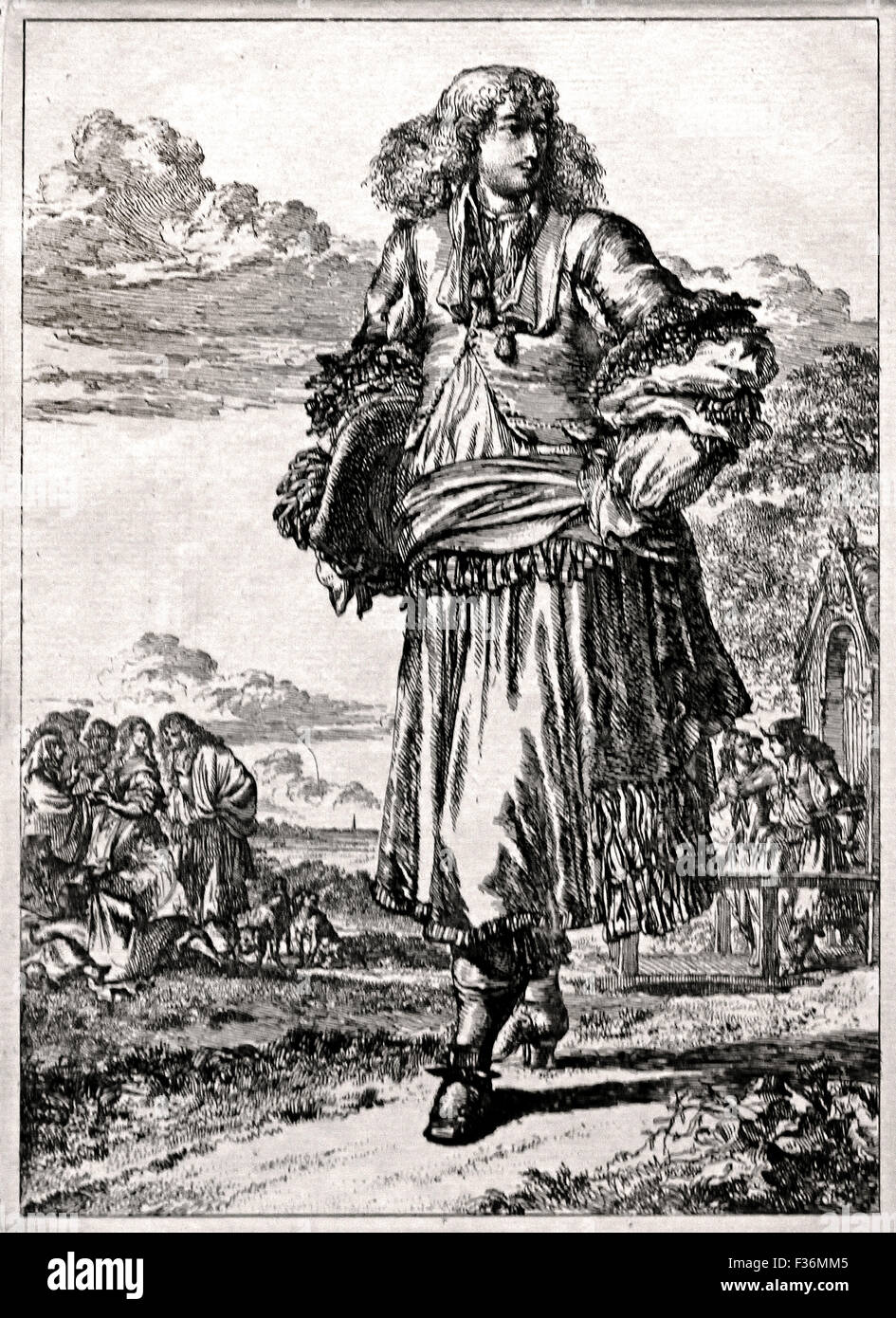Zahlen ein la mode 1670-1685 Romeyn de Hooghe 1645-1708 Niederlande Niederlande Stockfoto