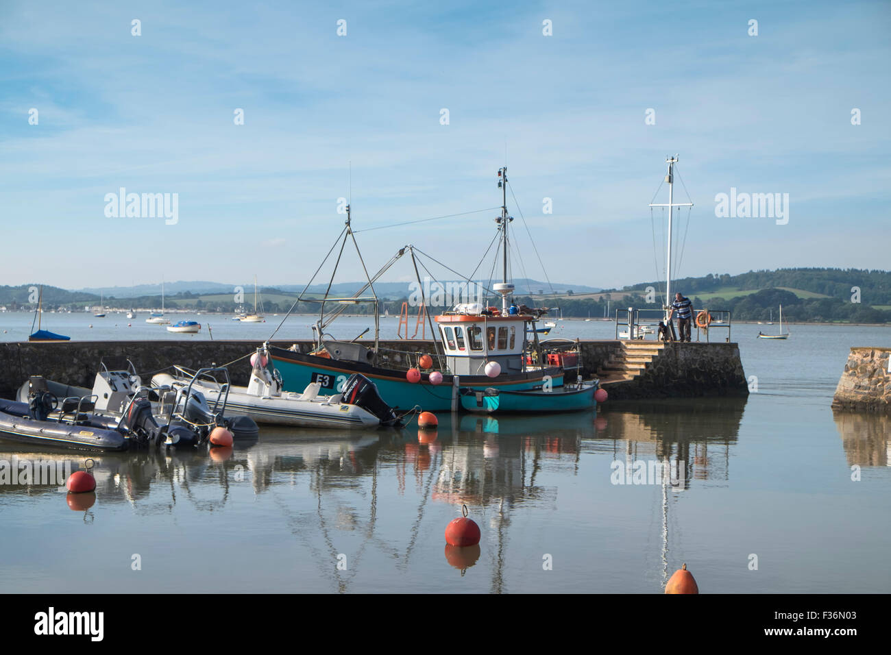 Lympstone ein Küstendorf in East Devon England UK Hafen Stockfoto