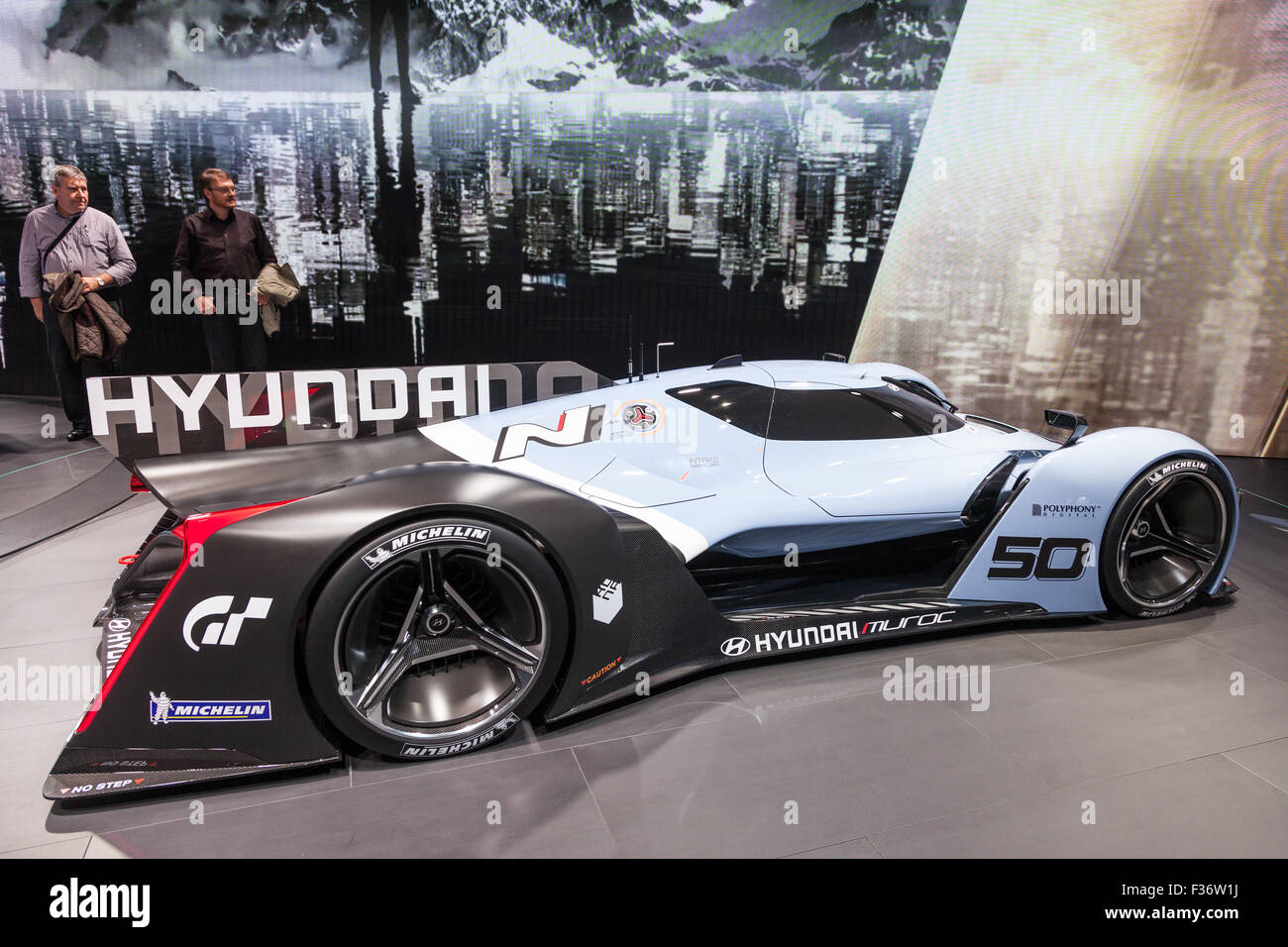 Hyundai Muroc Gran Turismo Supersportwagen auf der IAA Internationale Automobilausstellung 2015 Stockfoto