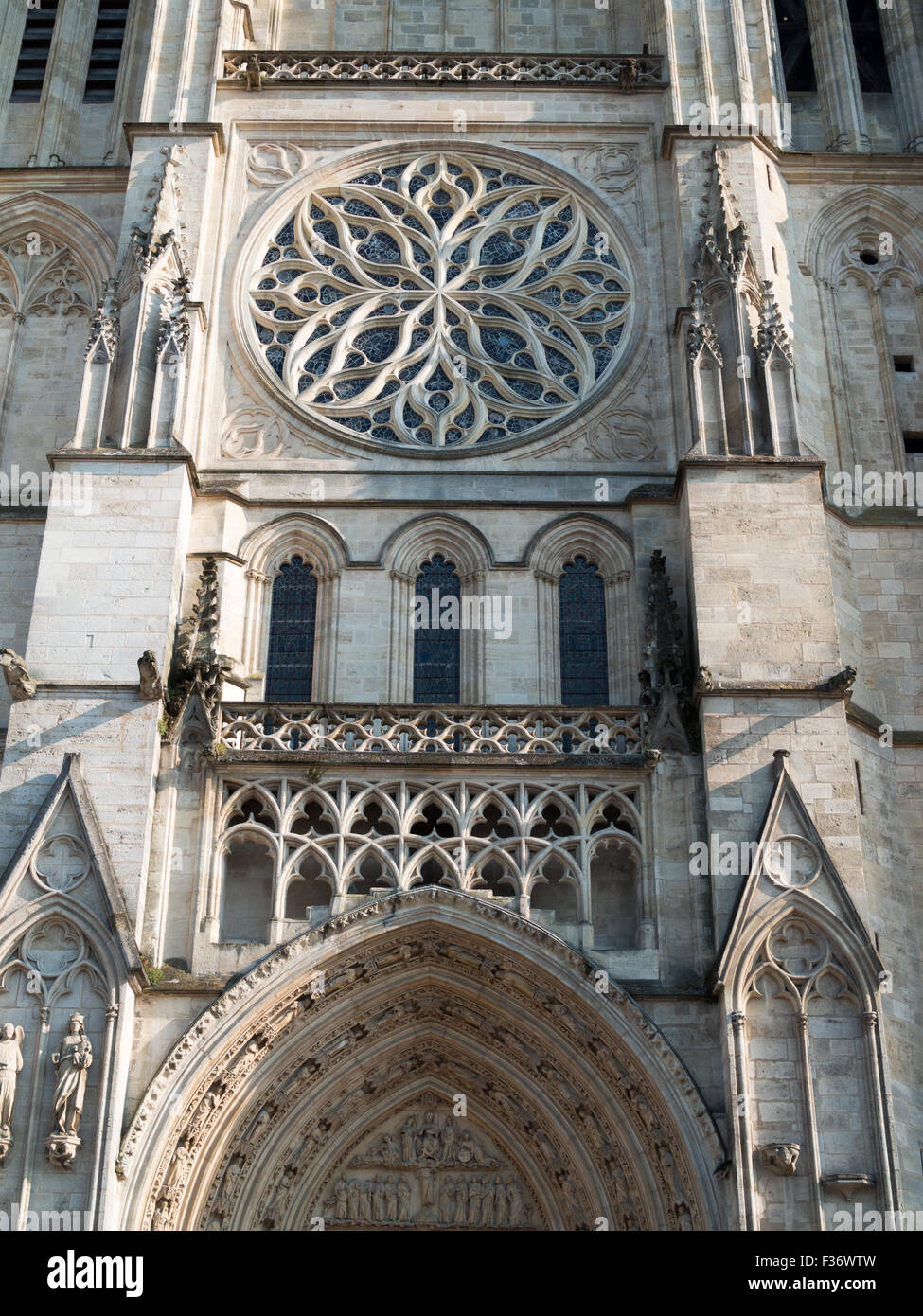 Kathedrale von Bordeaux Fassade detail Stockfoto