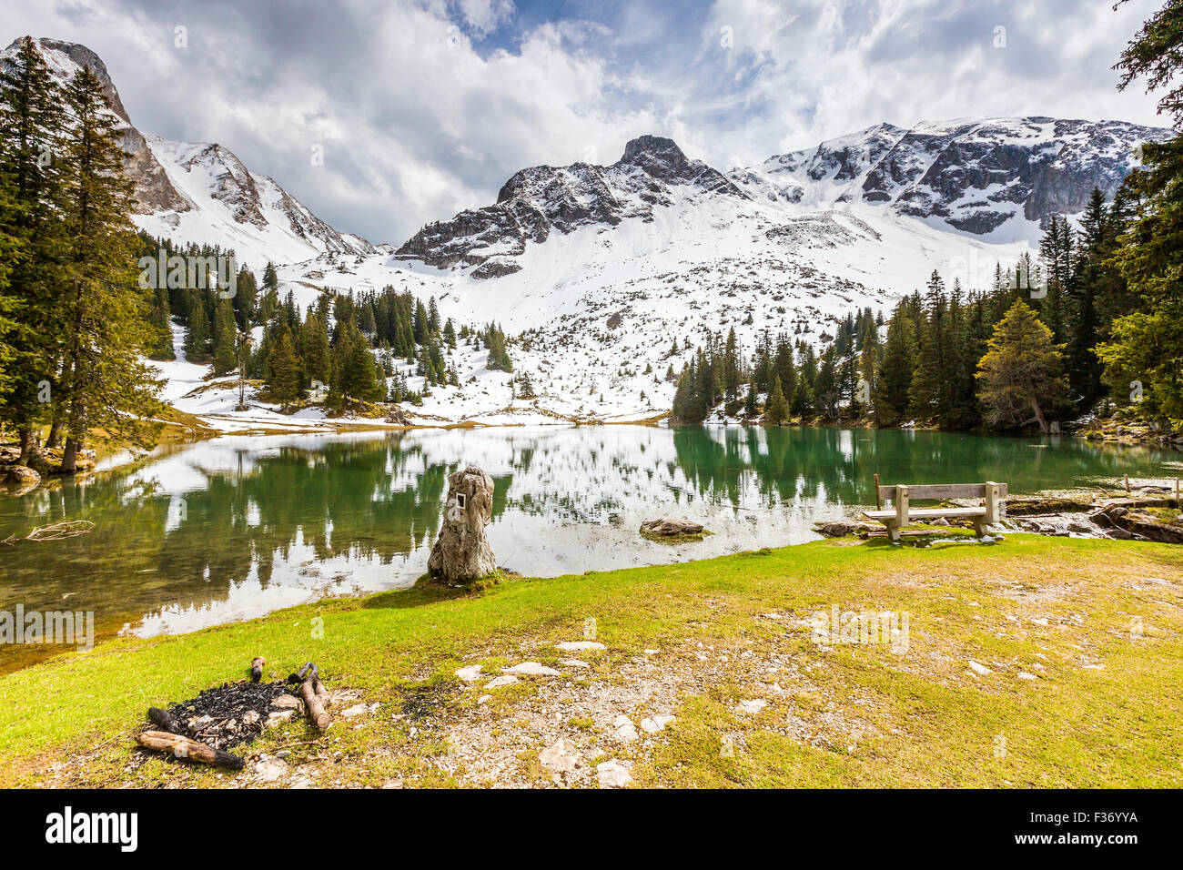 Gantrischseeli, Kanton Bern, Schweiz, Europa. Stockfoto