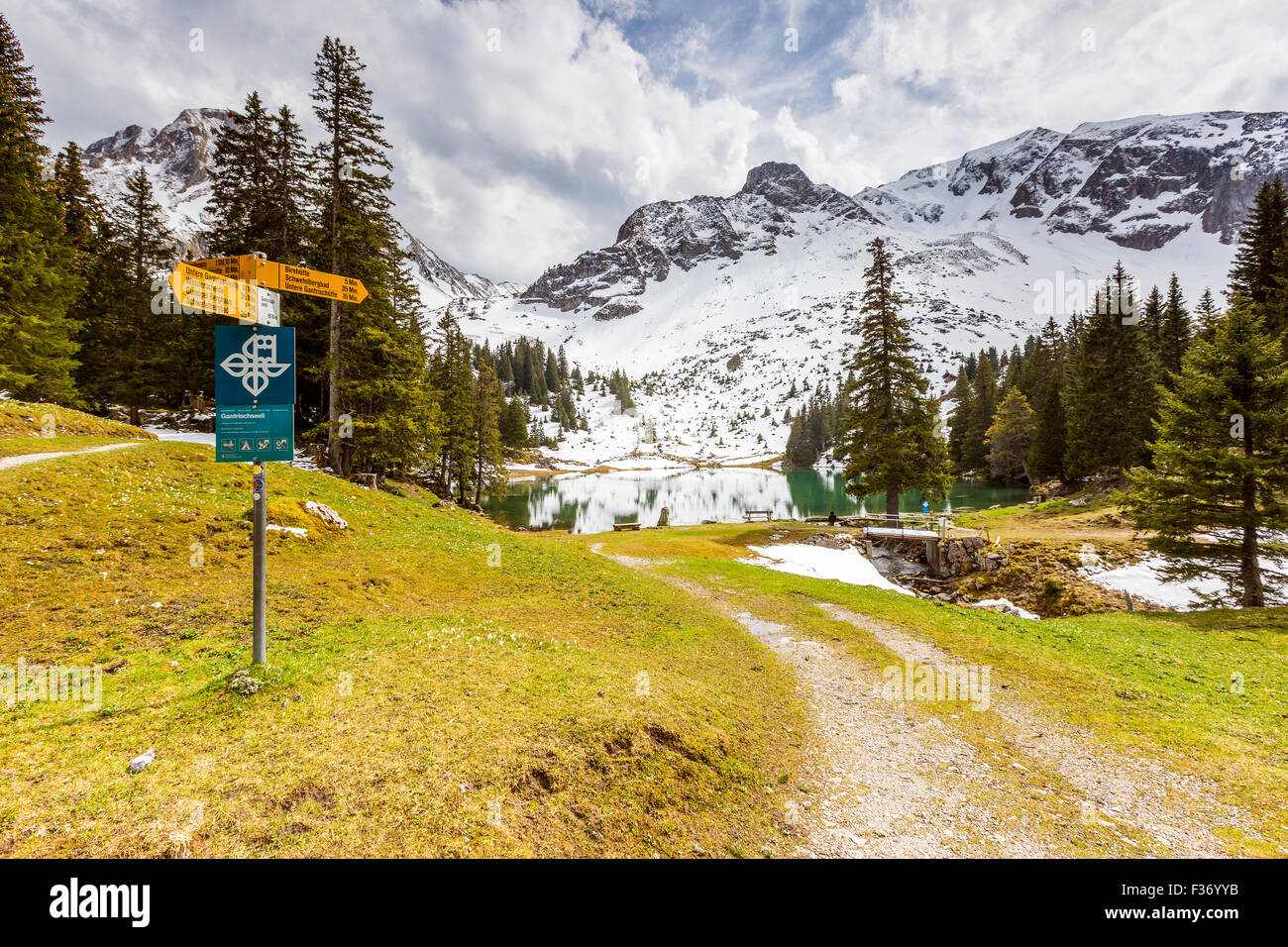 Gantrischseeli, Kanton Bern, Schweiz, Europa. Stockfoto