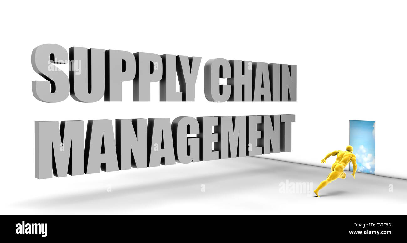 Supply Chain Management als direkte Express Pfad auf der Überholspur Stockfoto