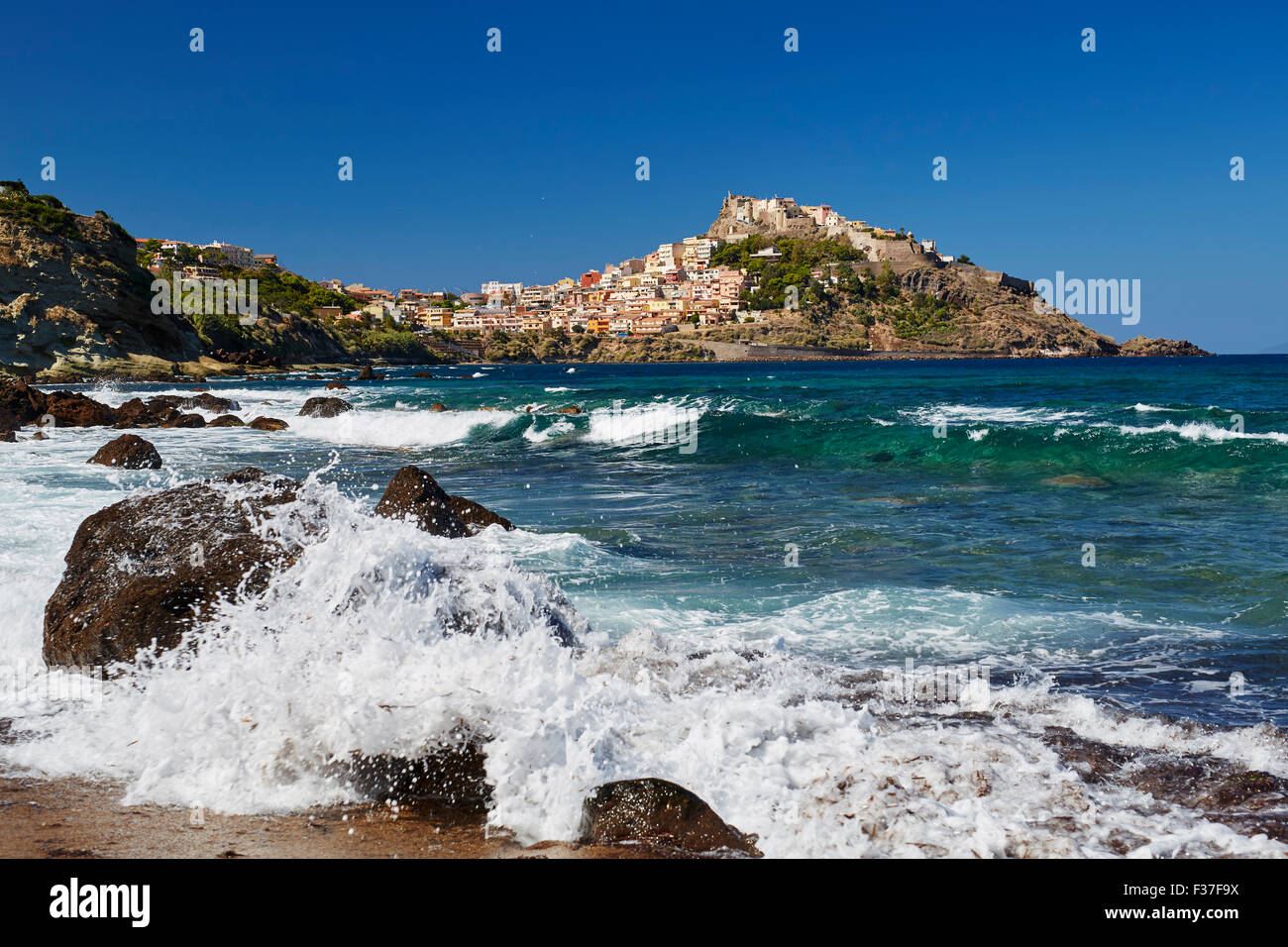 Stadt Castelsardo, Sardinien Stockfoto