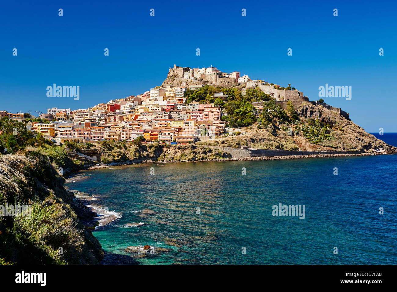 Stadt Castelsardo, Sardinien Stockfoto