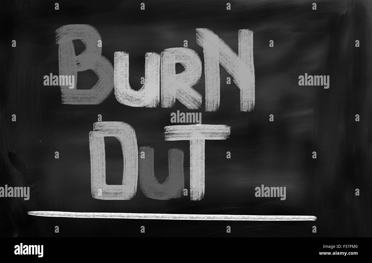 Burn Out Konzept Stockfoto
