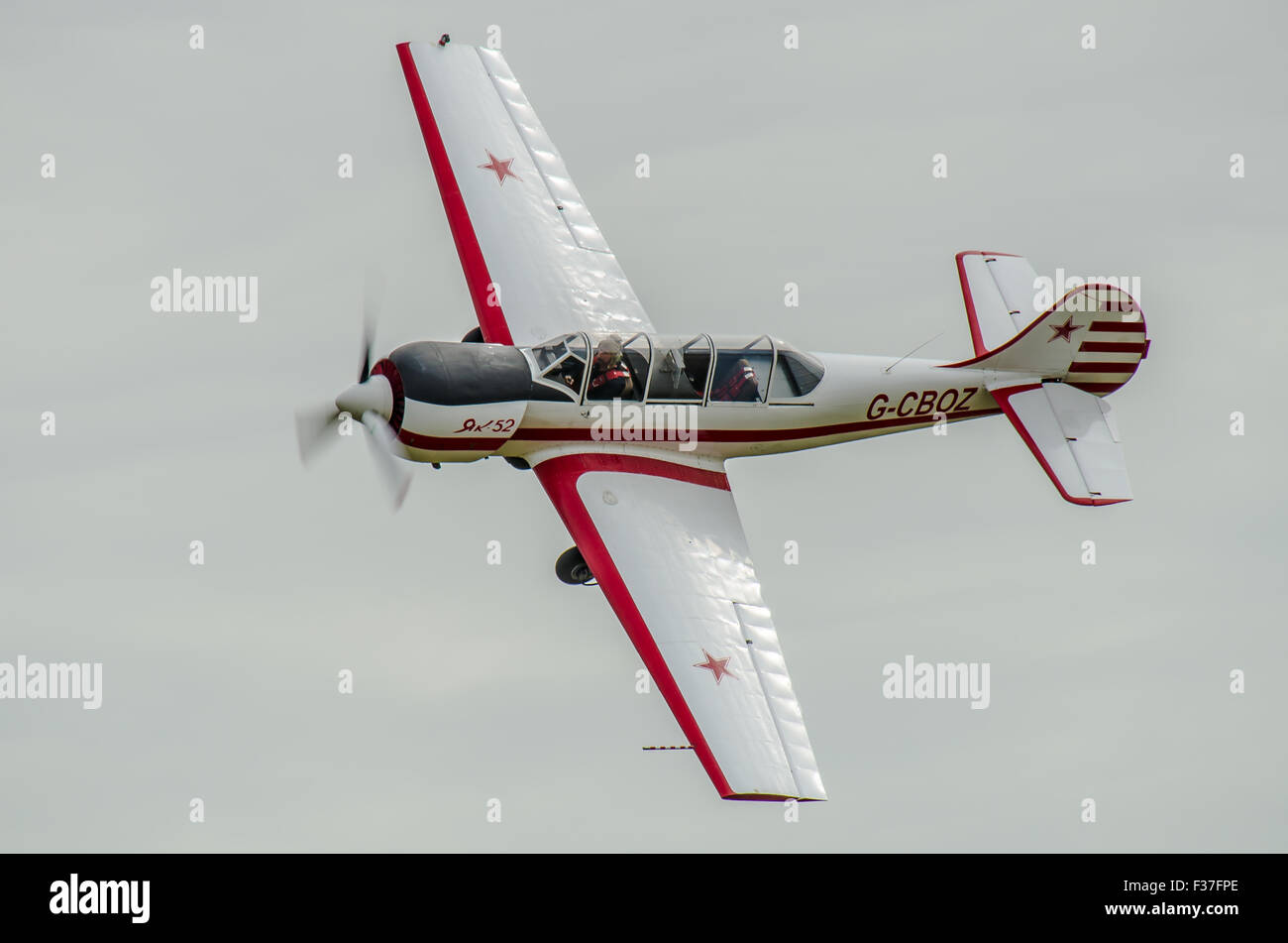 Jakowlew Jak-52 (Як-52) ist eine Sowjetische primary Trainer Flugzeuge, die erstmals 1976 flog. Es ist immer noch in Rumänien hergestellt Stockfoto