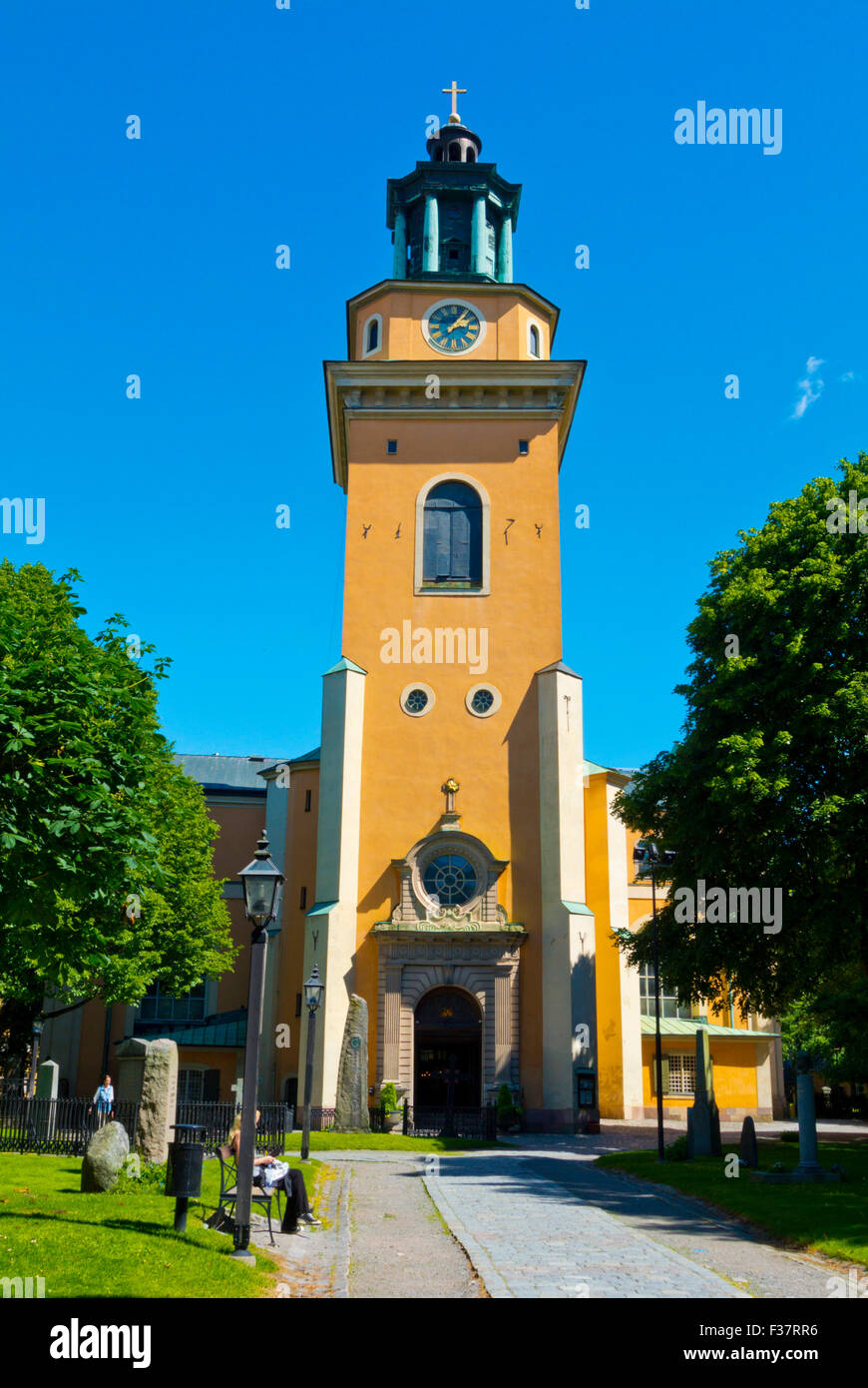Maria Magdalena Kirche, Bezirk der Södermalm, Stockholm, Schweden Stockfoto