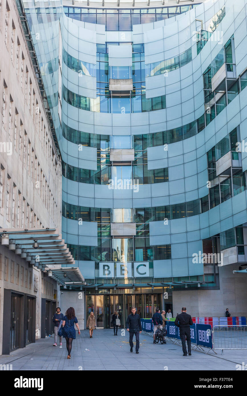 BBC-Gebäude, Langham Place, London, England, Großbritannien. Stockfoto