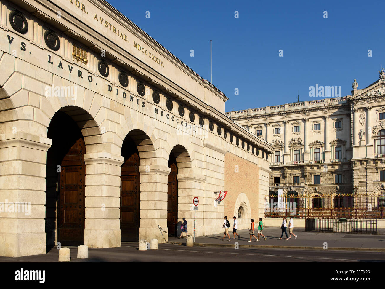 Burgtor am Burgring, Wien, Österreich, Weltkulturerbe Stockfoto