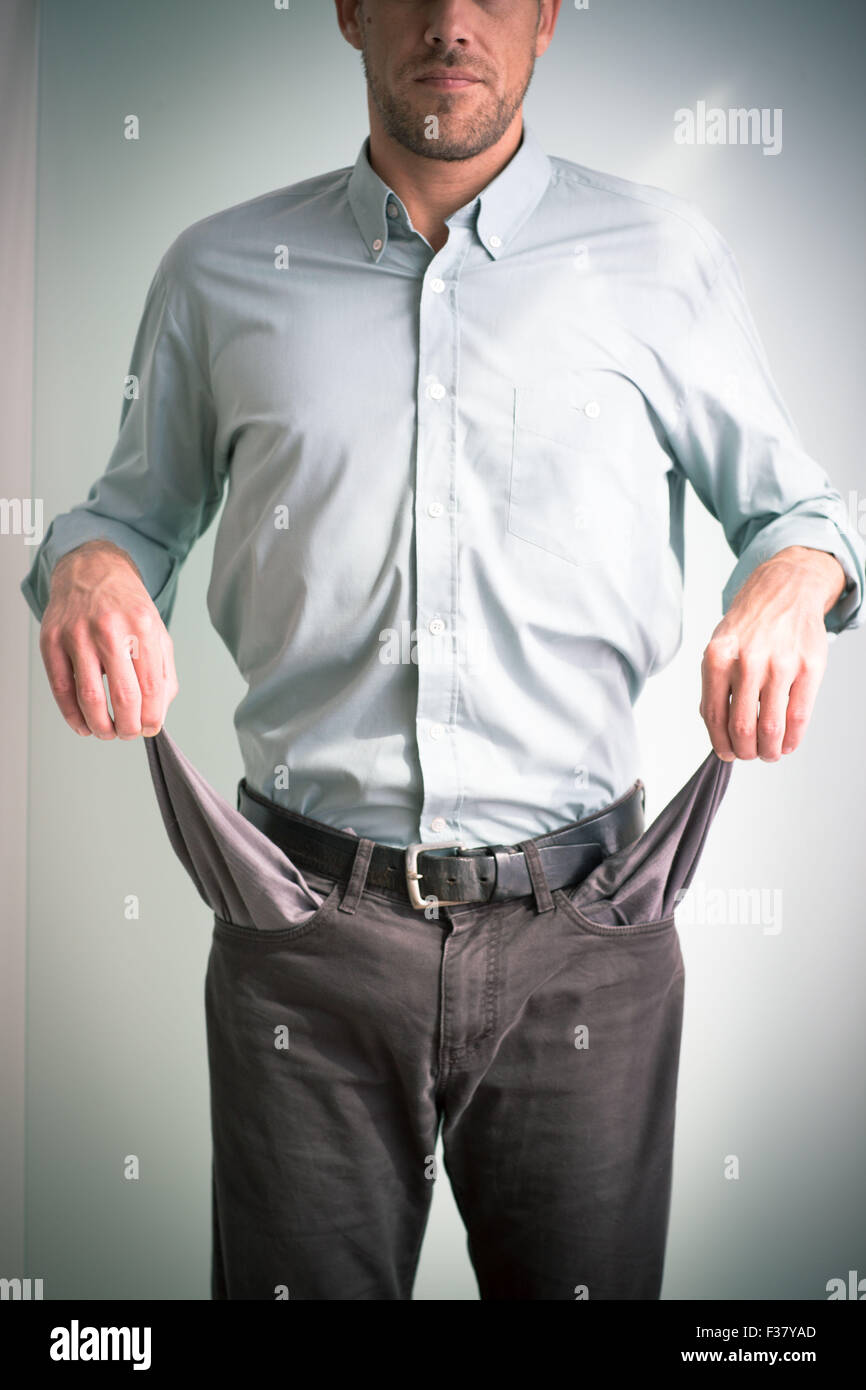 Geldprobleme. Stockfoto