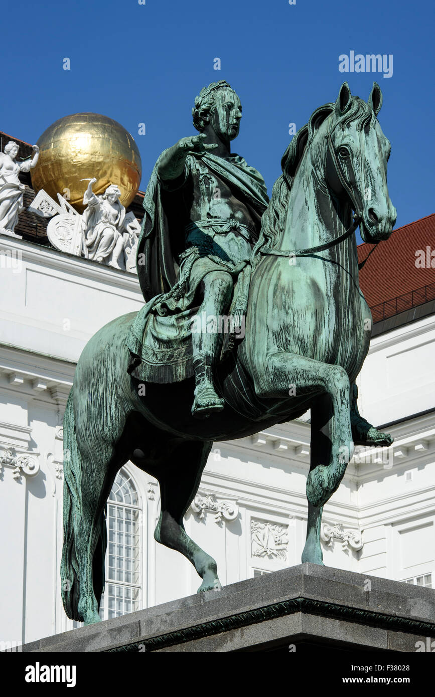 Josef-Platz mit Denkmal Joseph II., Wien, Österreich, Weltkulturerbe Stockfoto